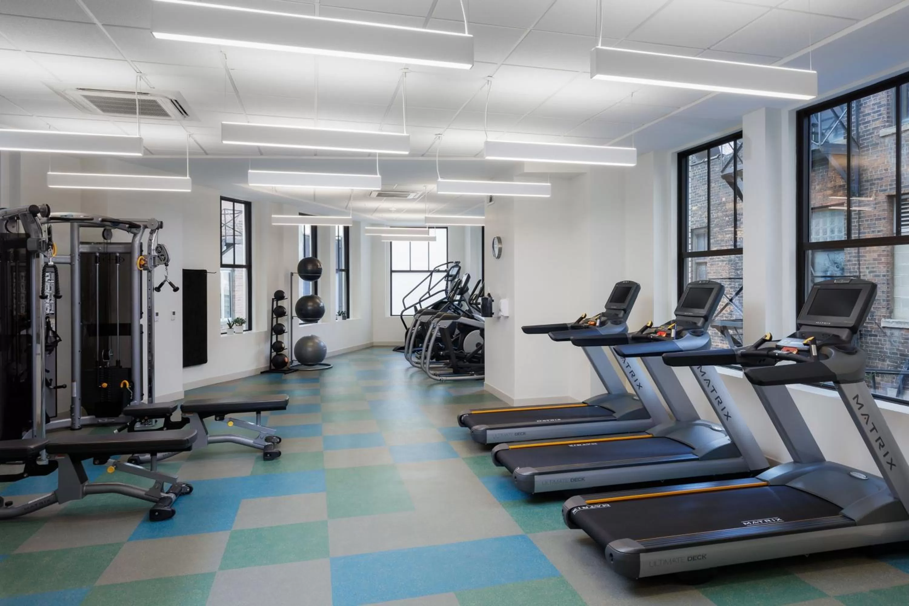 Fitness centre/facilities in Element Detroit at the Metropolitan