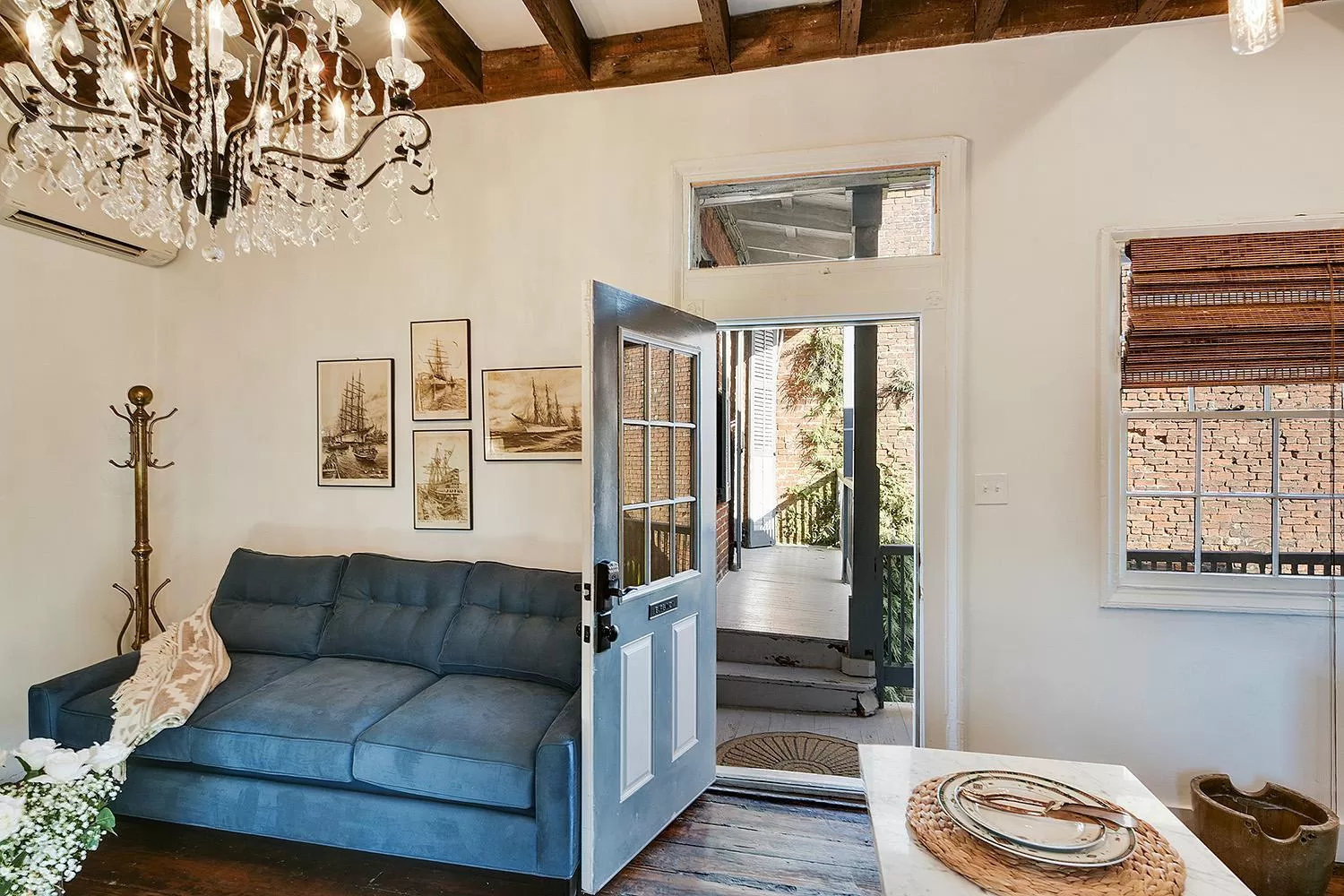 Living room in French Quarter Mansion
