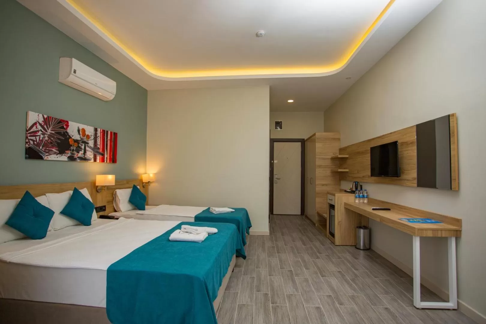 Bed in Marti Beach Hotel