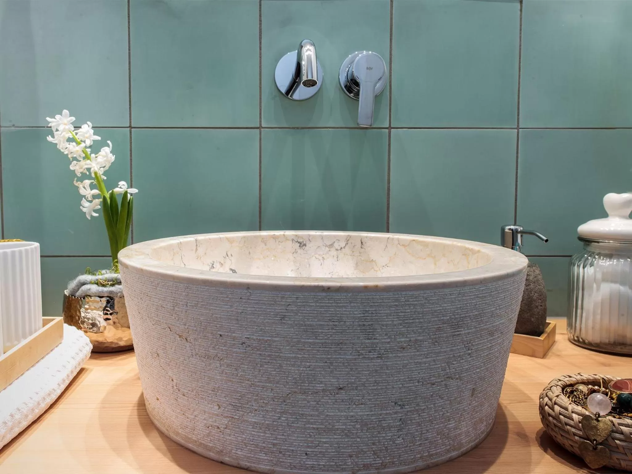 Bathroom in Forstnerwirt hotel | stubn | biergarten