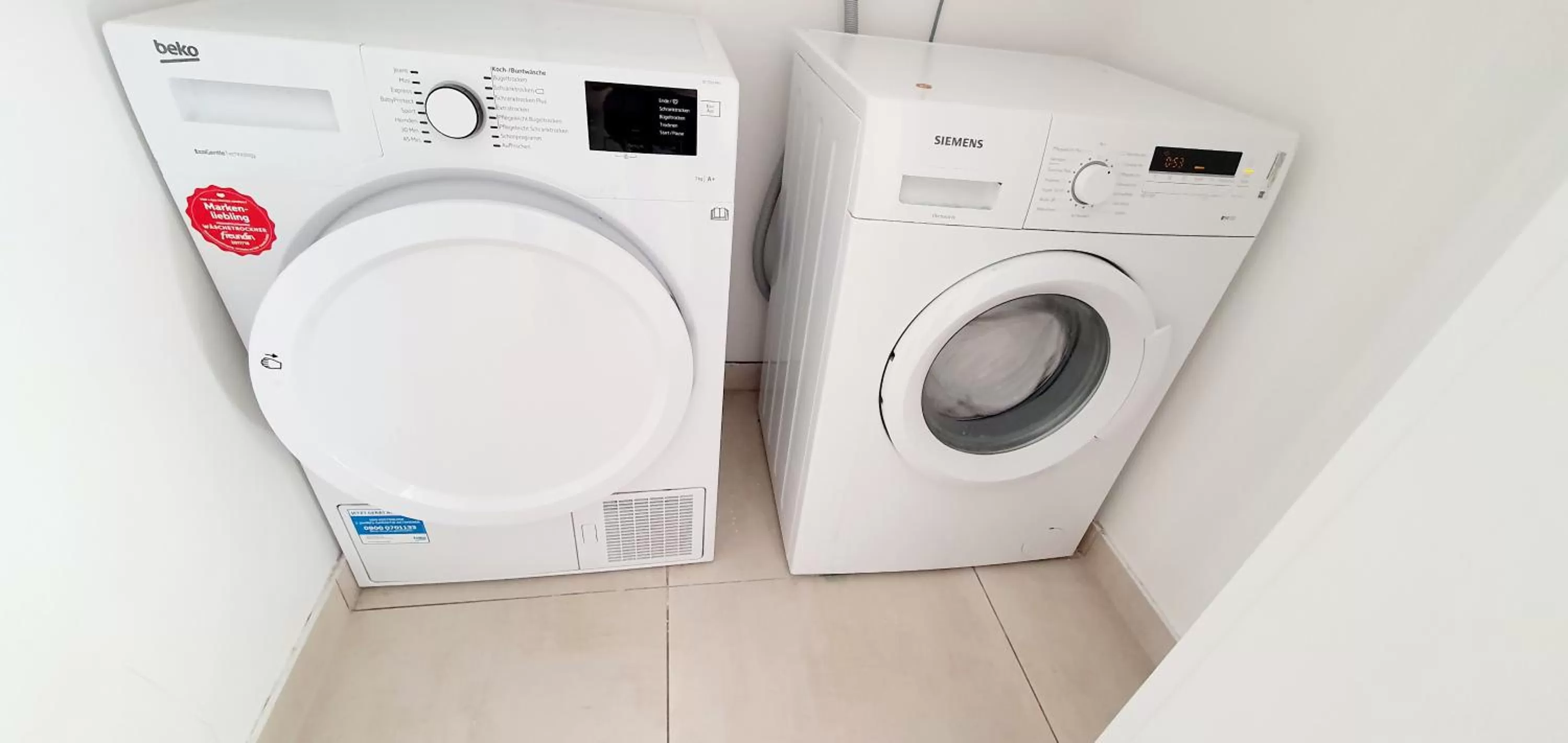 washing machine in Boutique-Hotel Kronenstuben