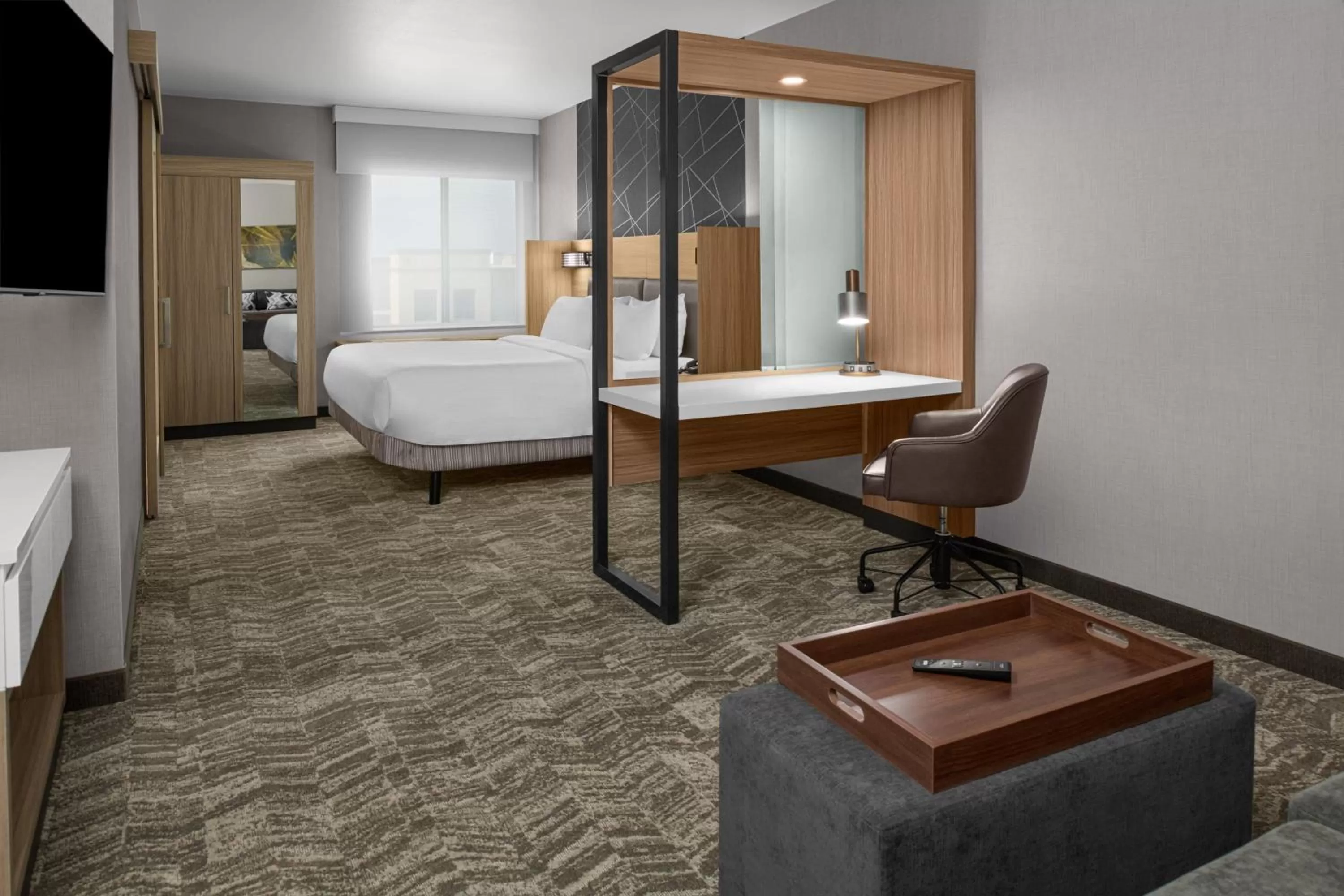 Photo of the whole room, Bed in SpringHill Suites by Marriott Riverside Redlands