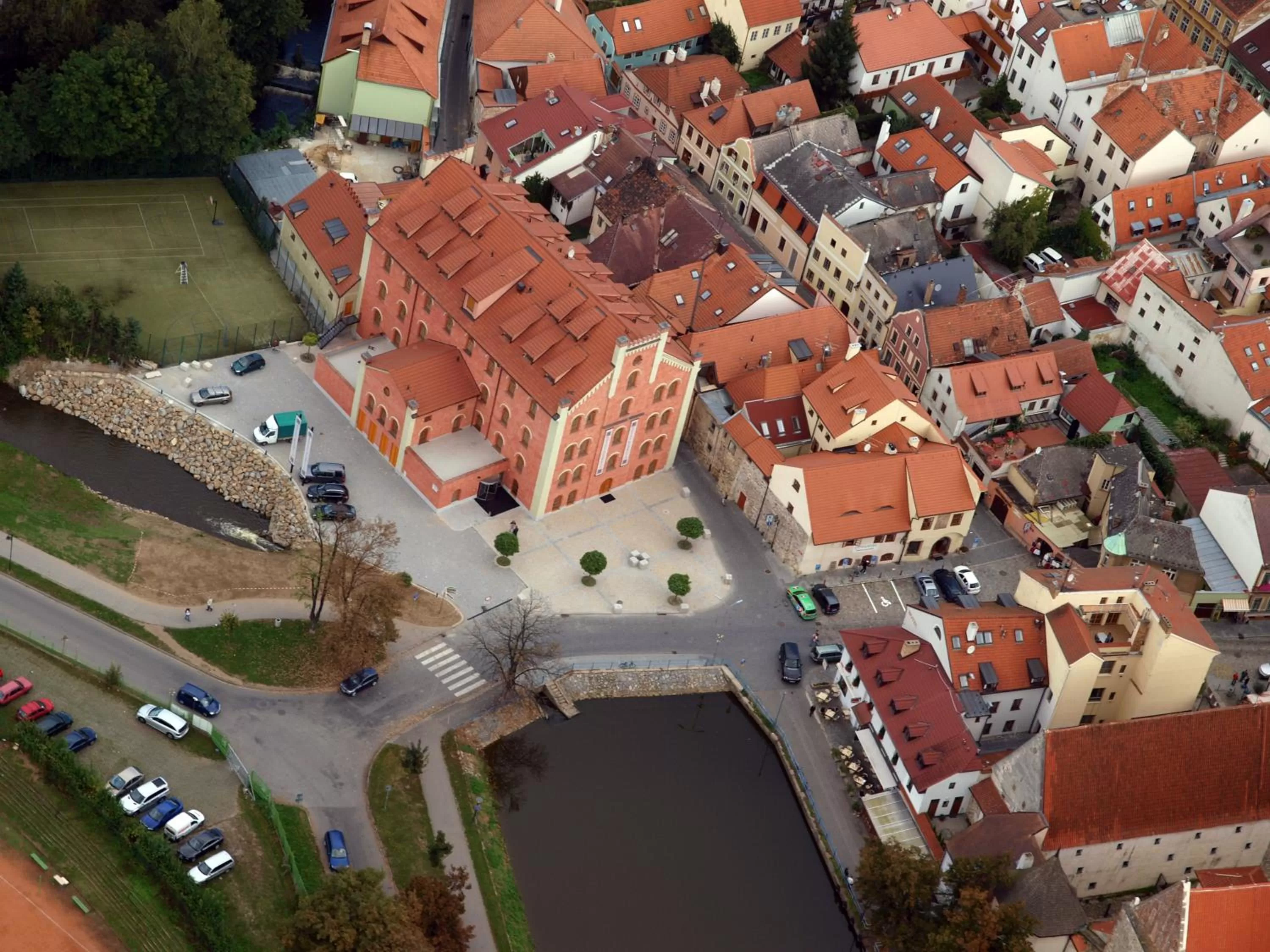 Bird's eye view, Bird's-eye View in Hotel Budweis