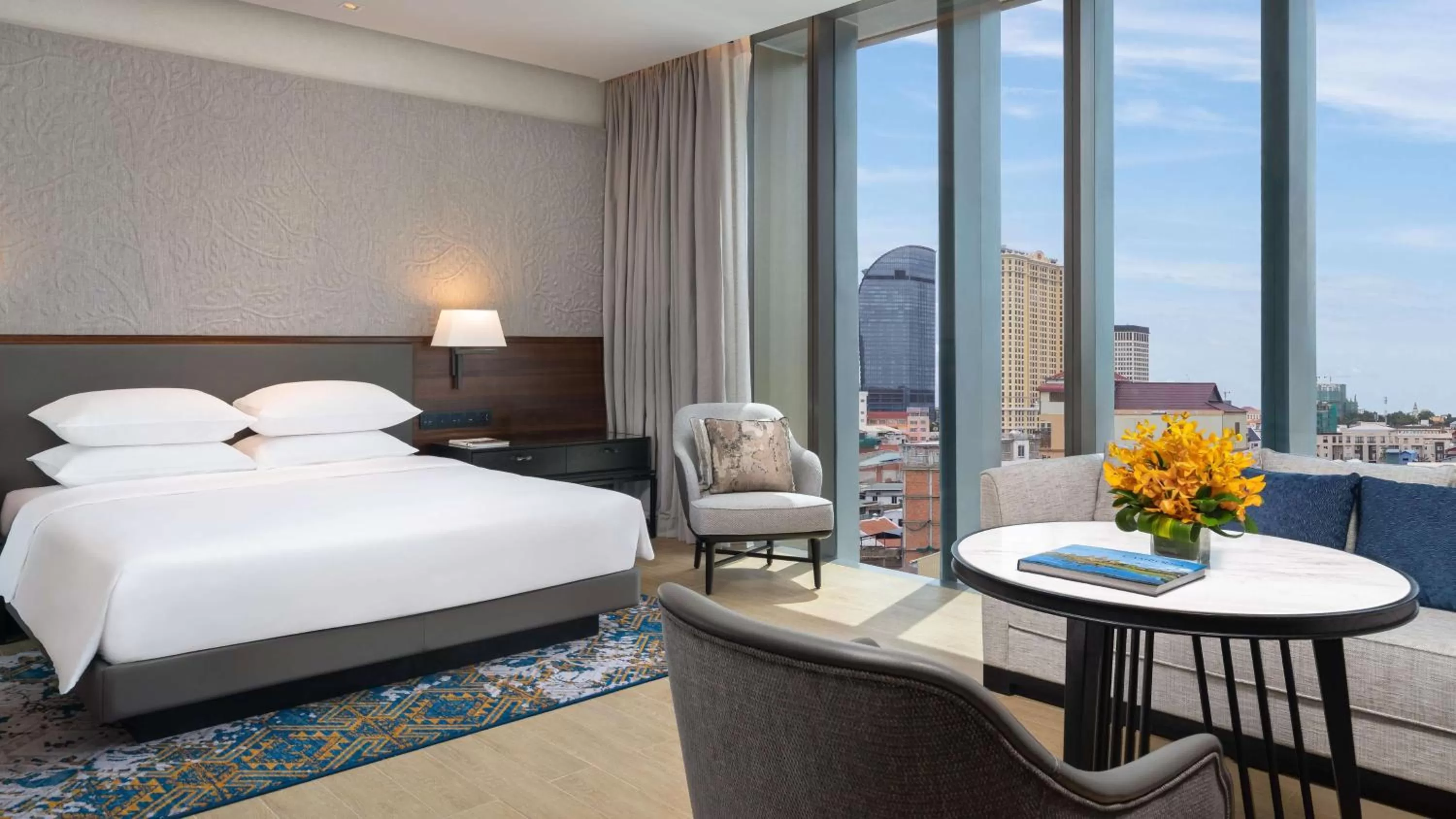 Photo of the whole room, Bed in Hyatt Regency Phnom Penh