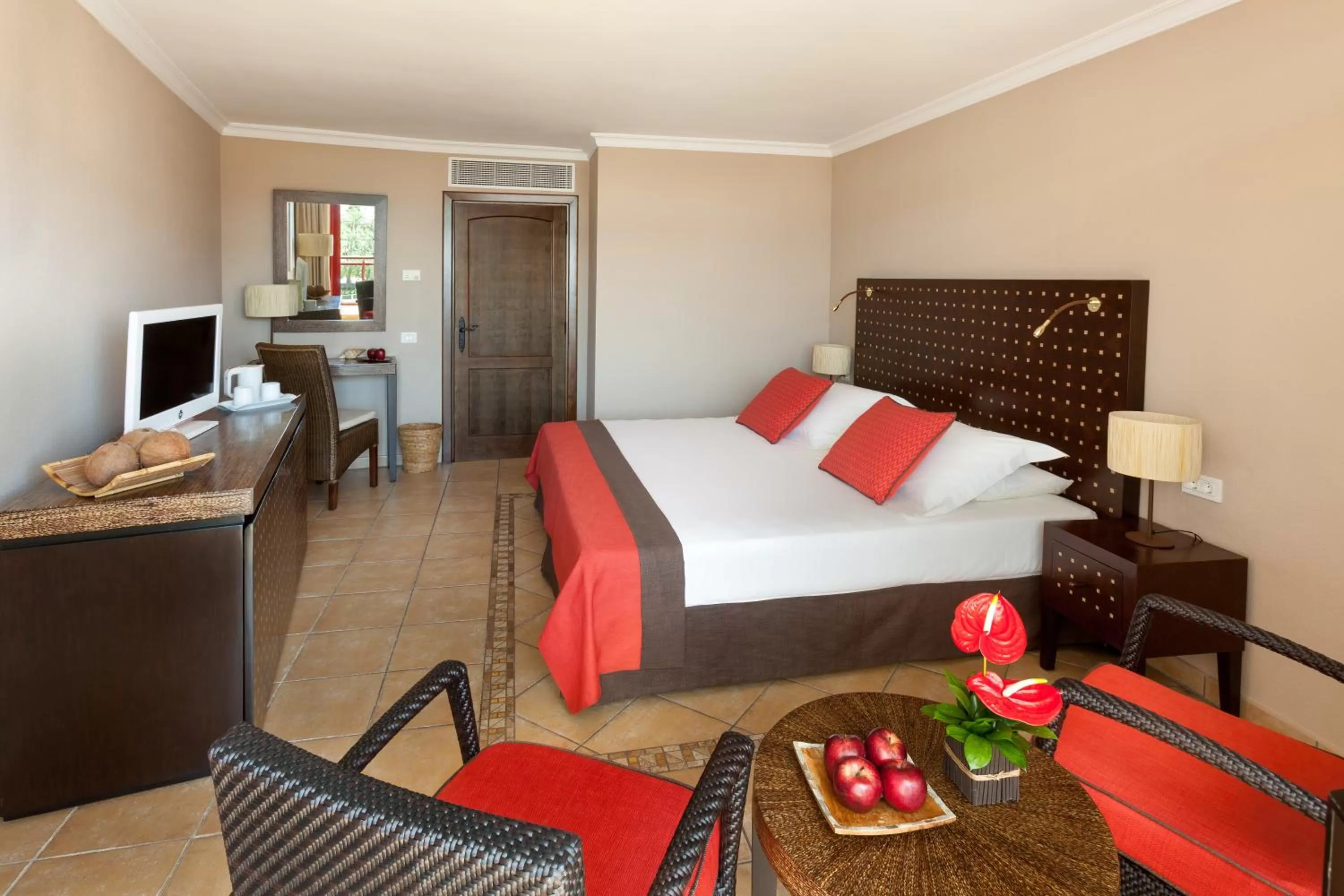 Double or Twin Room with View in Seaside Sandy Beach