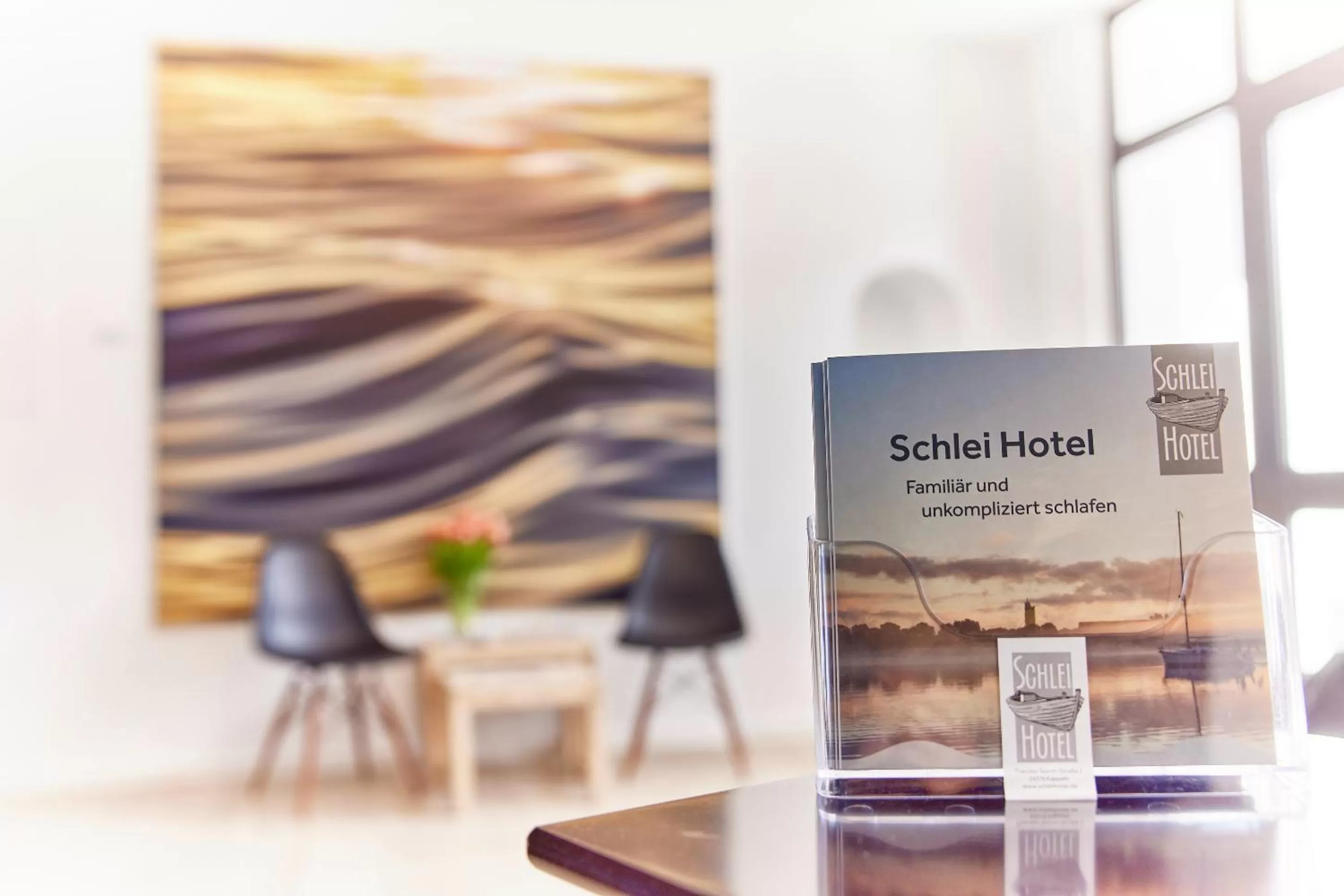 Lobby or reception in Schlei Hotel