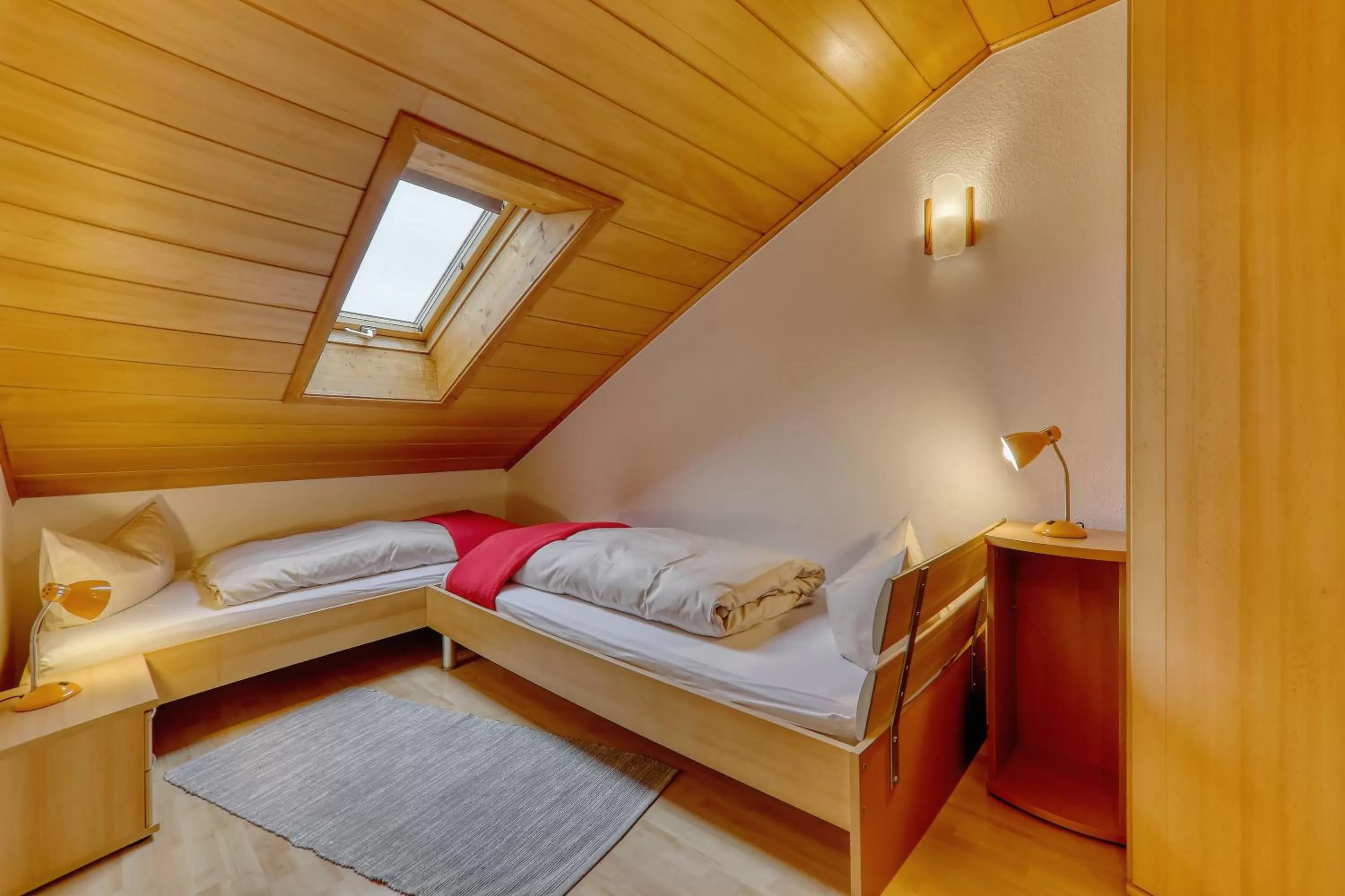 Photo of the whole room, Bed in Hotel "Haus am Berg"