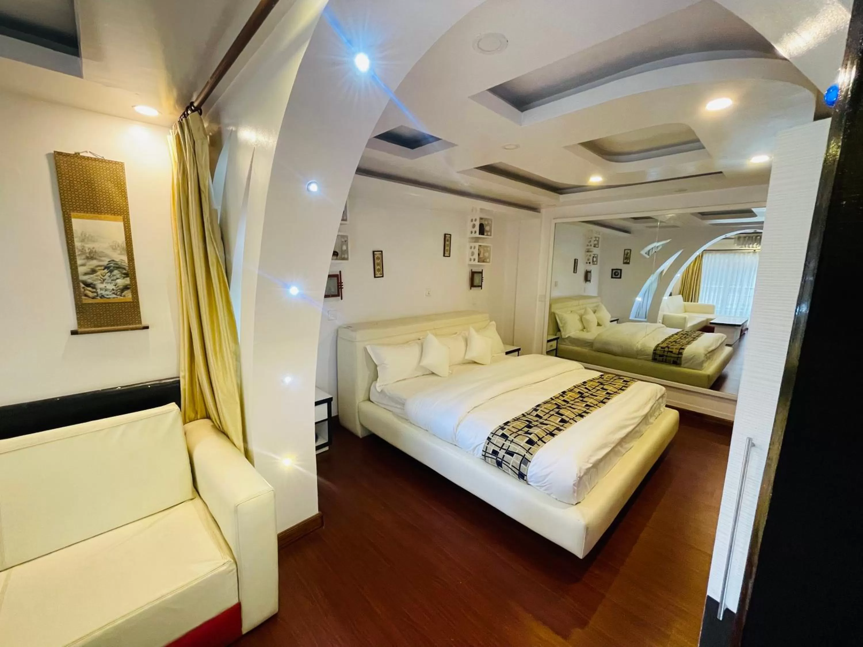 Living room, Bed in Hotel M Square Pvt.Ltd