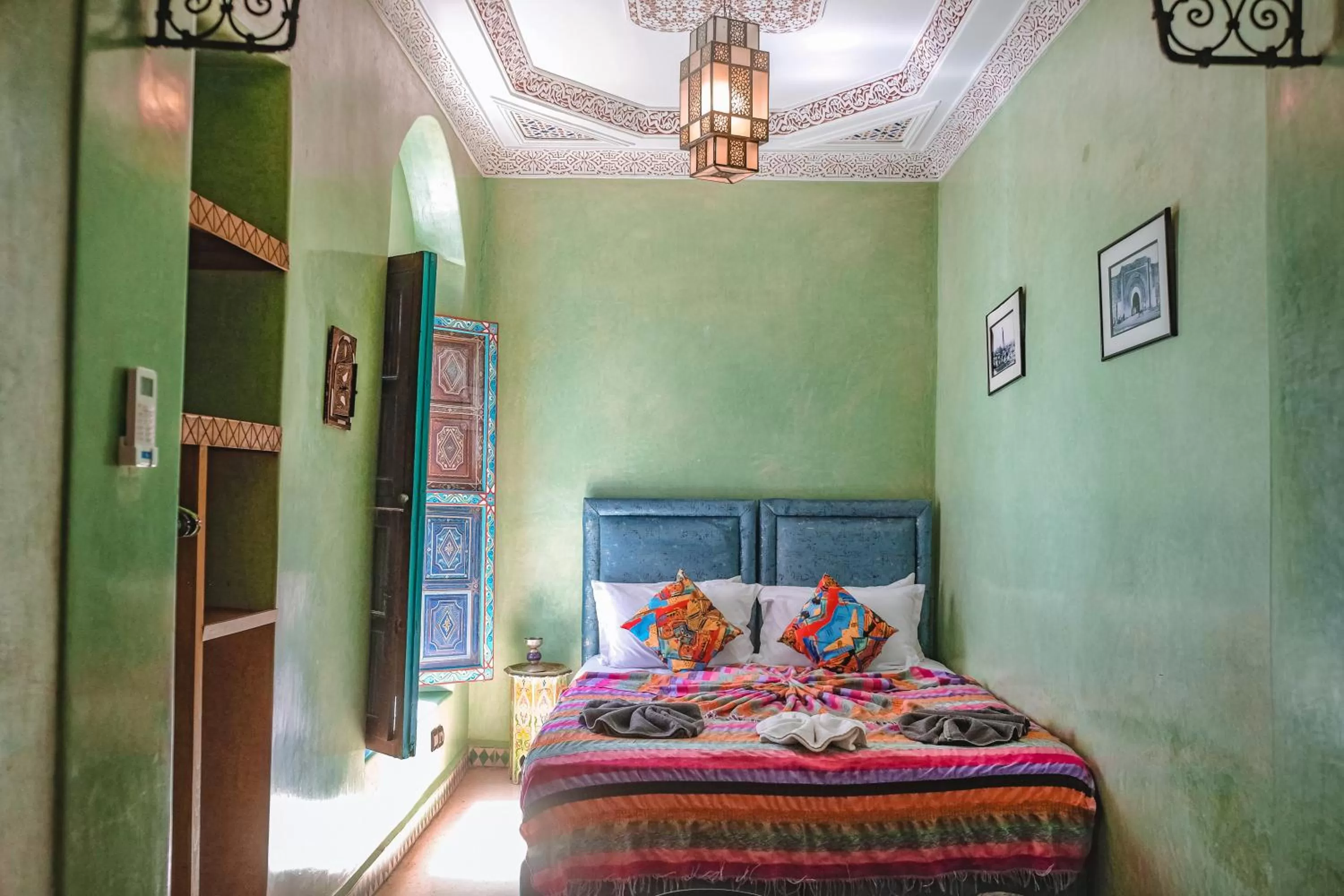 Bed in Héritage Lalla Aicha et SPA