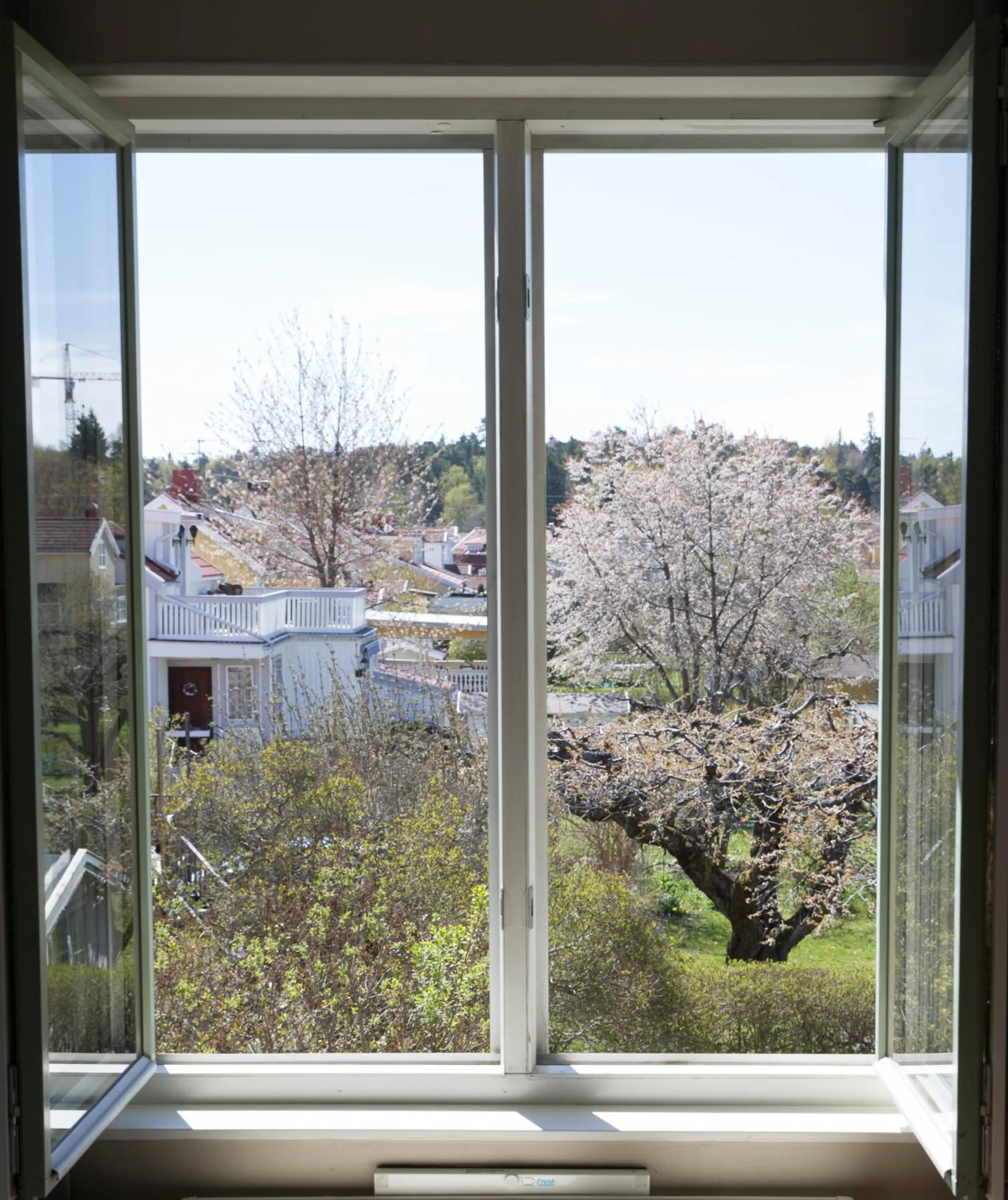 Garden view in Maude´s Hotel Enskede Stockholm