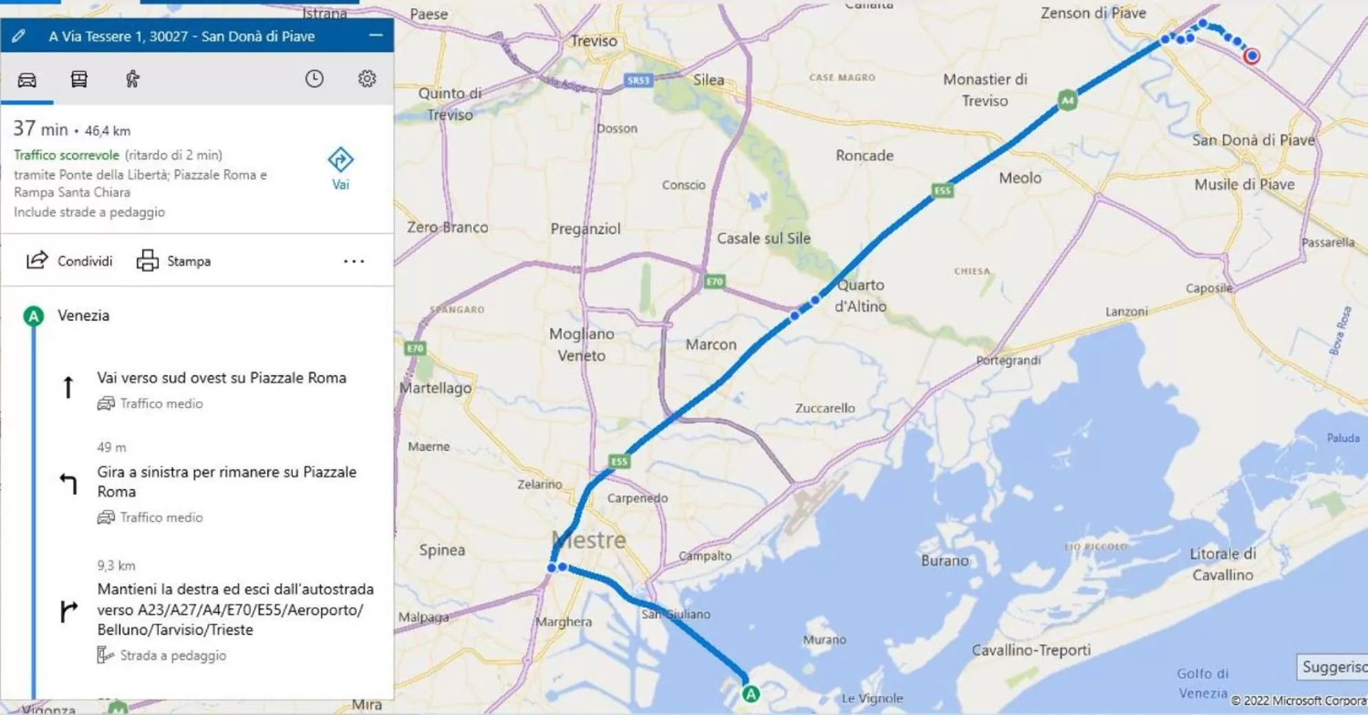 Bird's-eye View in B&B Al Vecio Morer