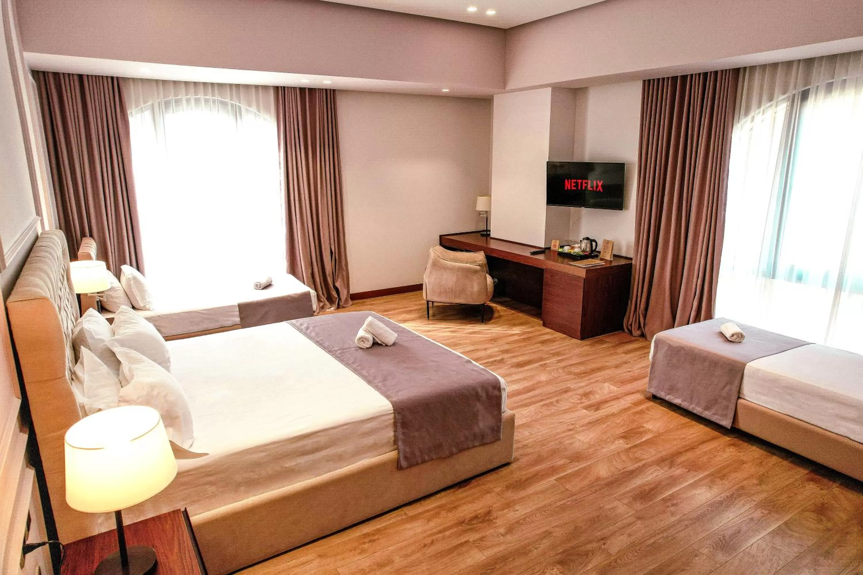 Photo of the whole room, Bed in Portik Hotel