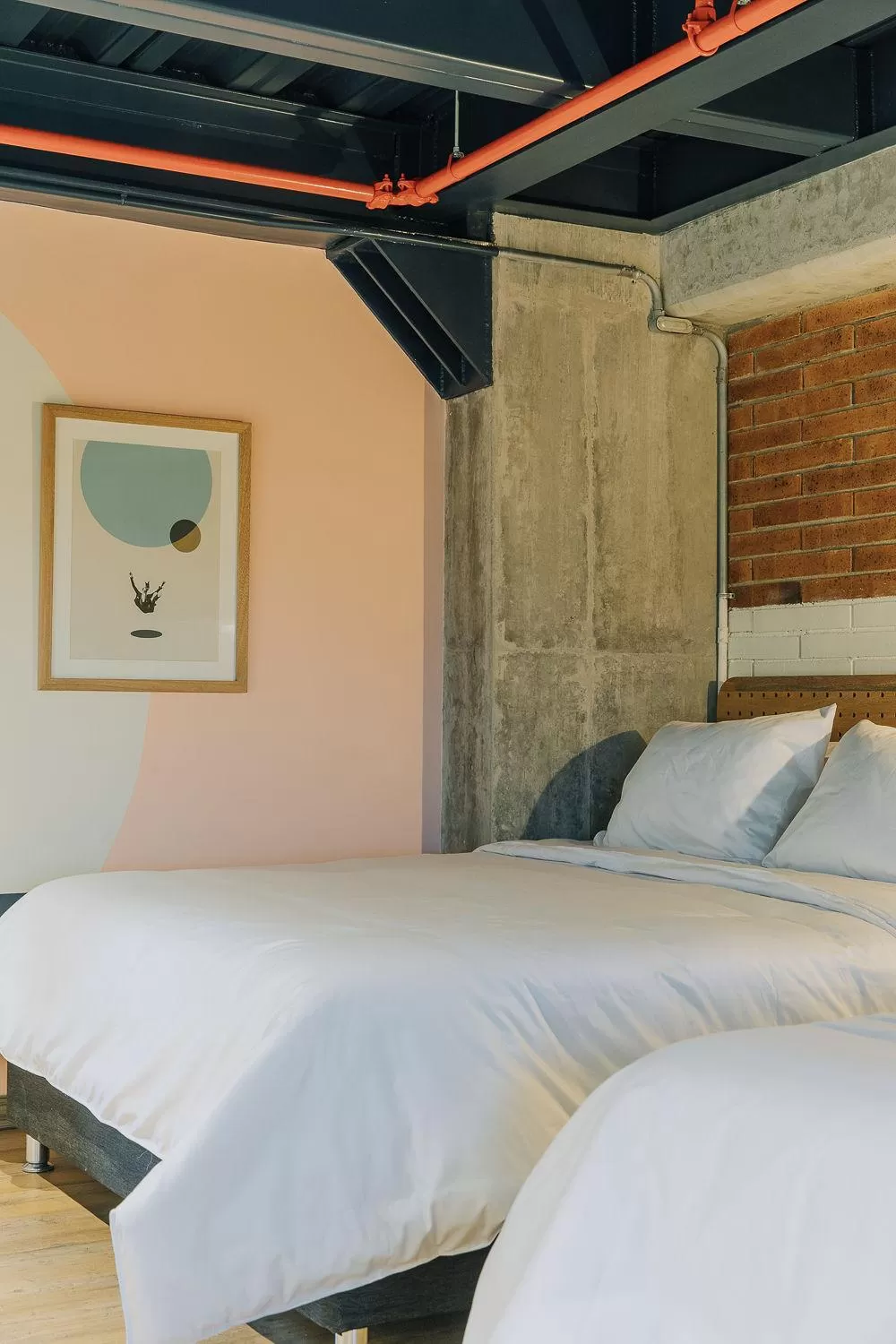 Photo of the whole room, Bed in The Somos Beats Hotel & Rooftop