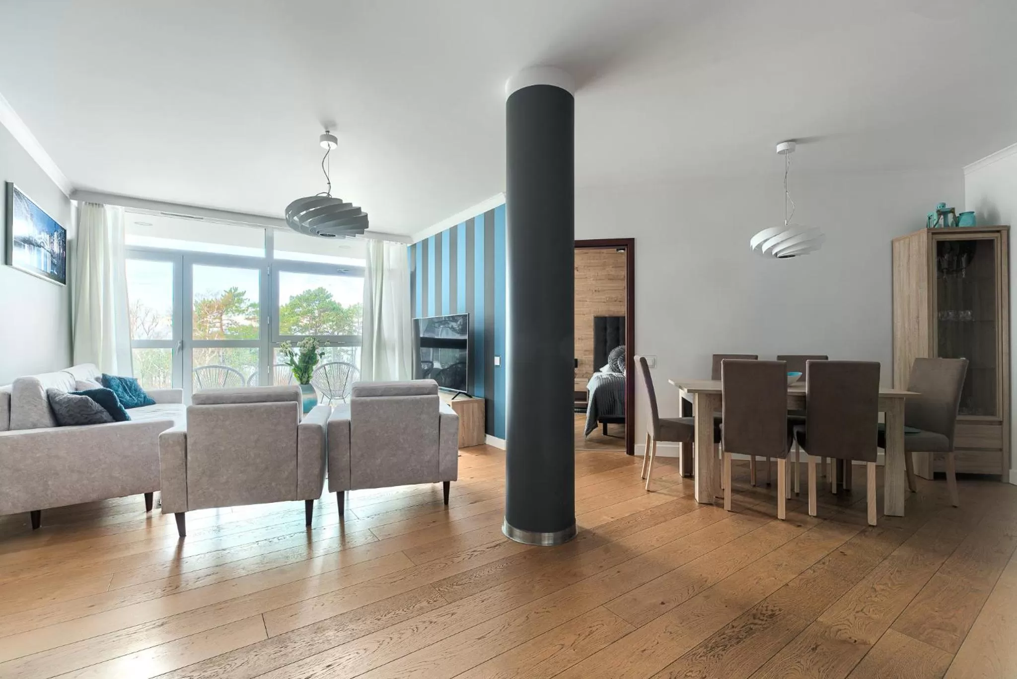 Living room, Dining Area in Dune Resort Mielno - A