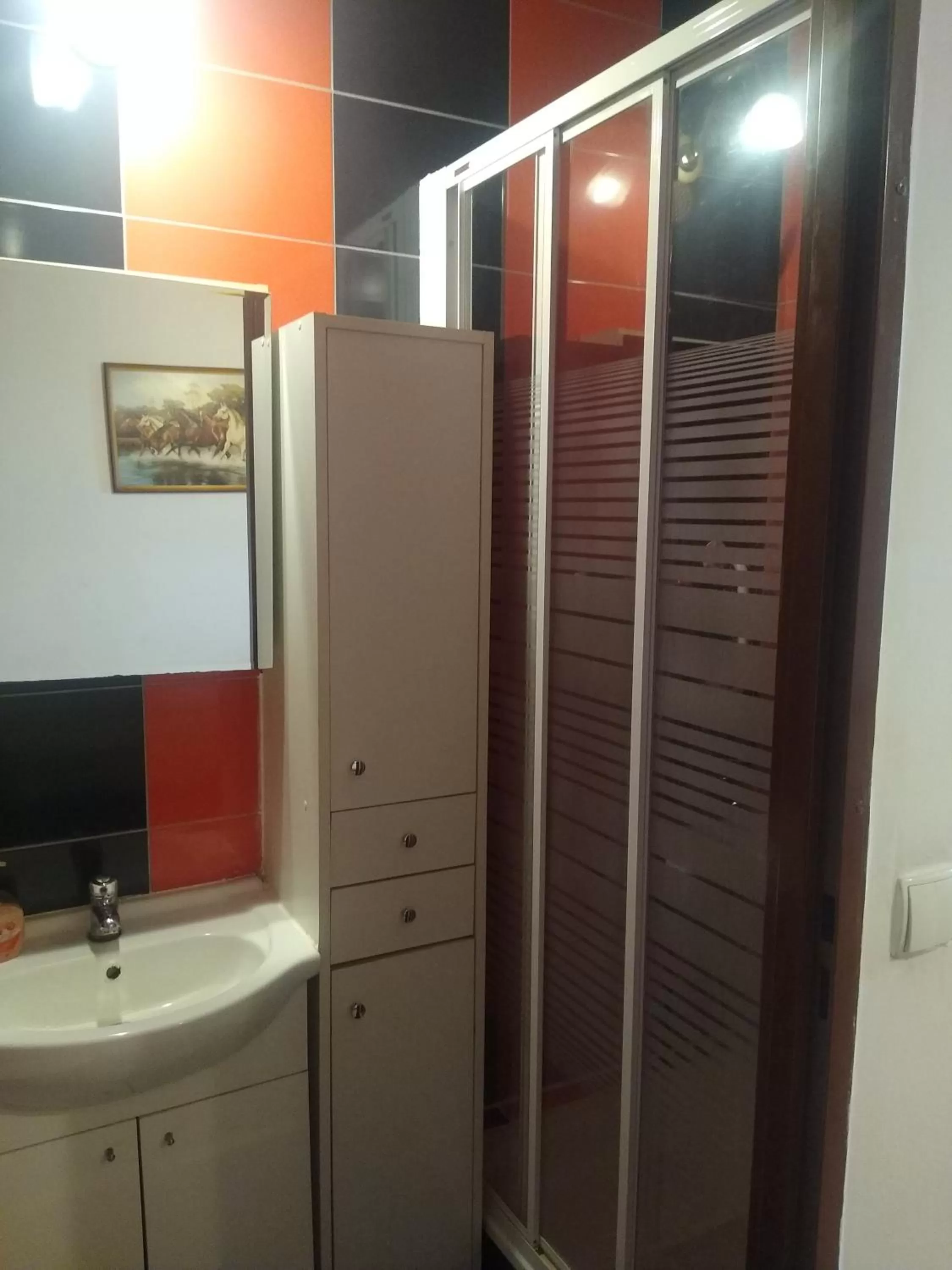 Shower, Bathroom in Zajazd Eljan-Centrum Noclegowe
