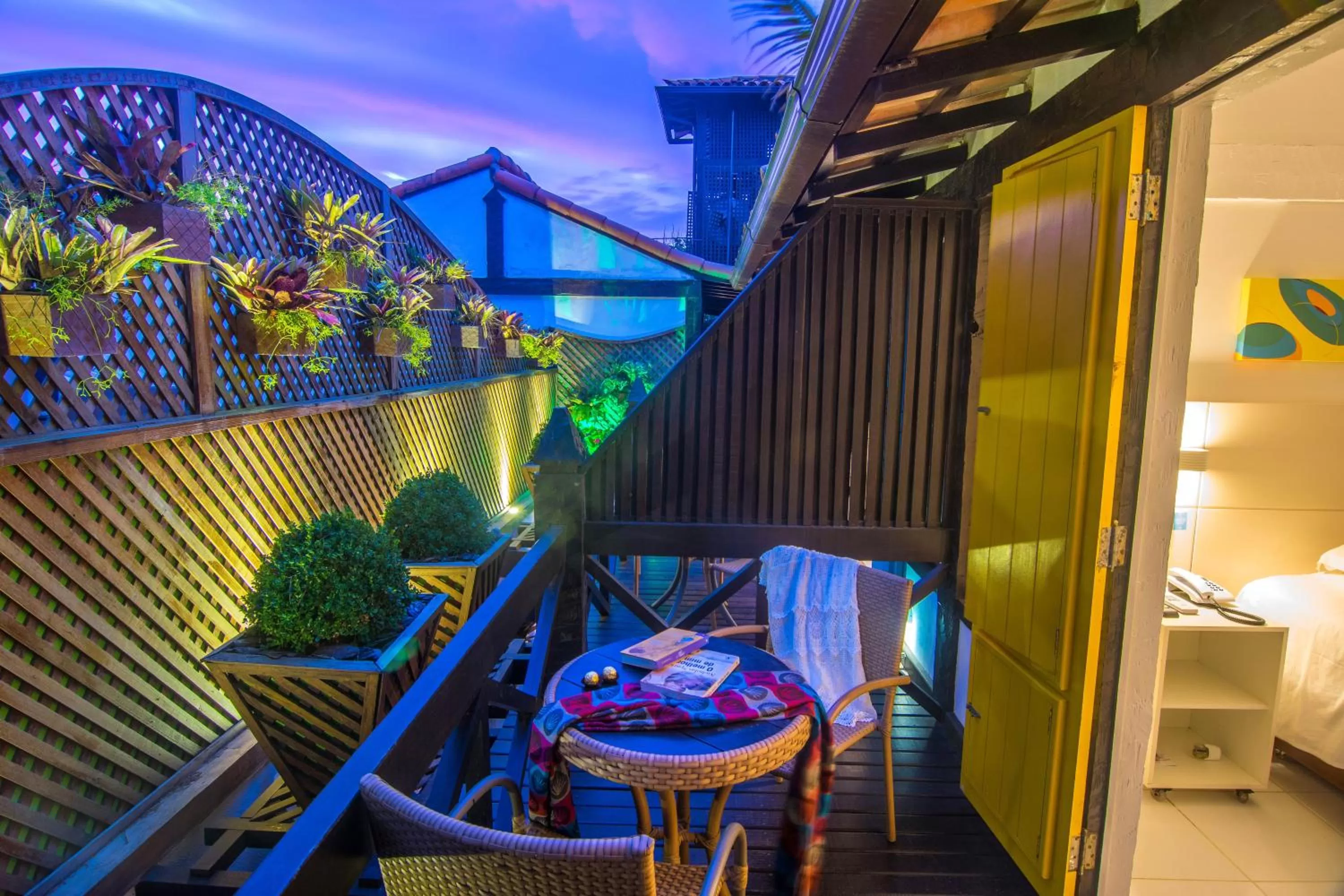 Balcony/Terrace in Chez Pitu Praia Hotel