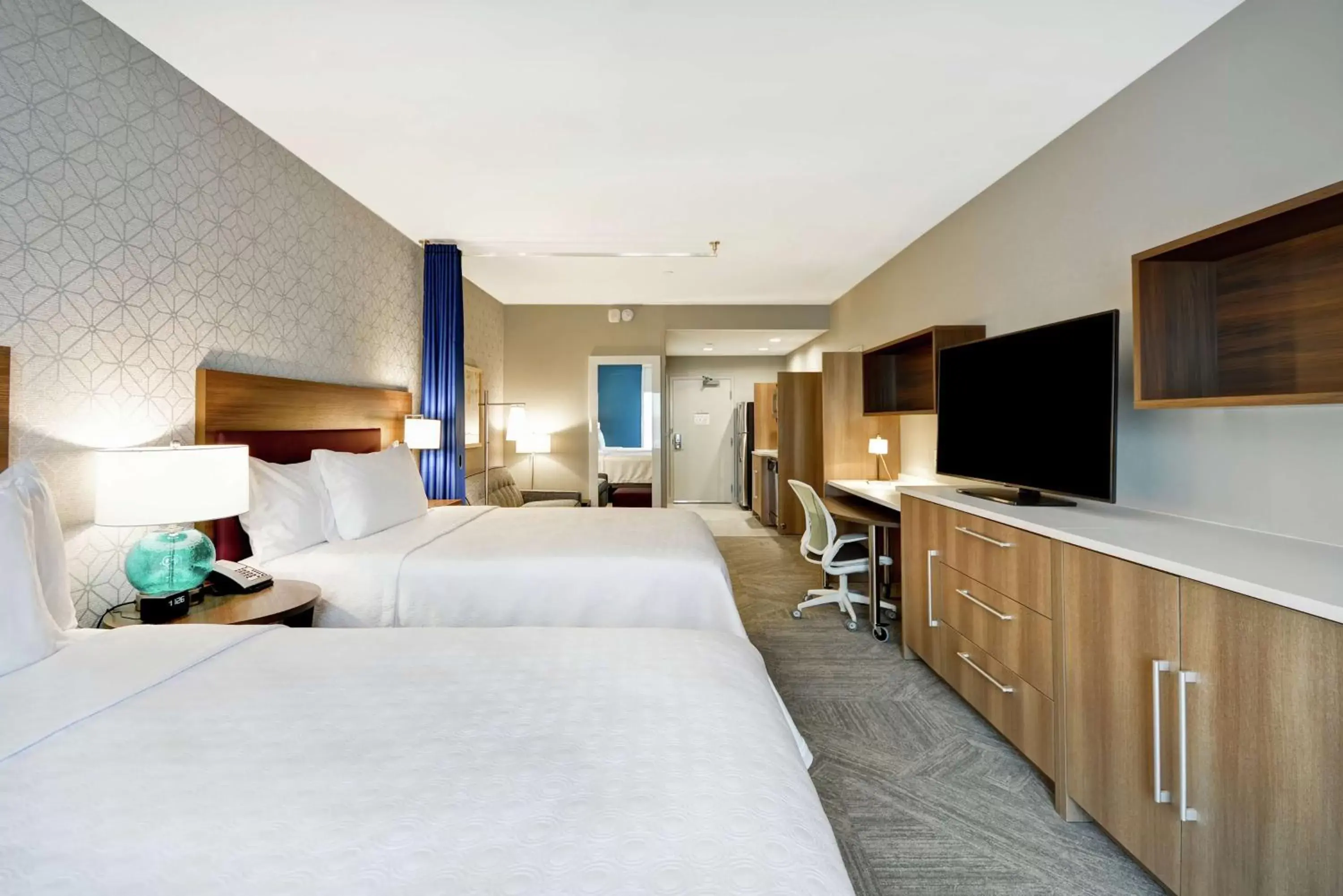 Studio Suite with Two Queen Beds - Hearing Access/Non-Smoking in Home2 Suites Plano Legacy West Studio Suite with Two Queen Beds - Hearing Access/Non-Smoking in Home2 Suites Plano Legacy West