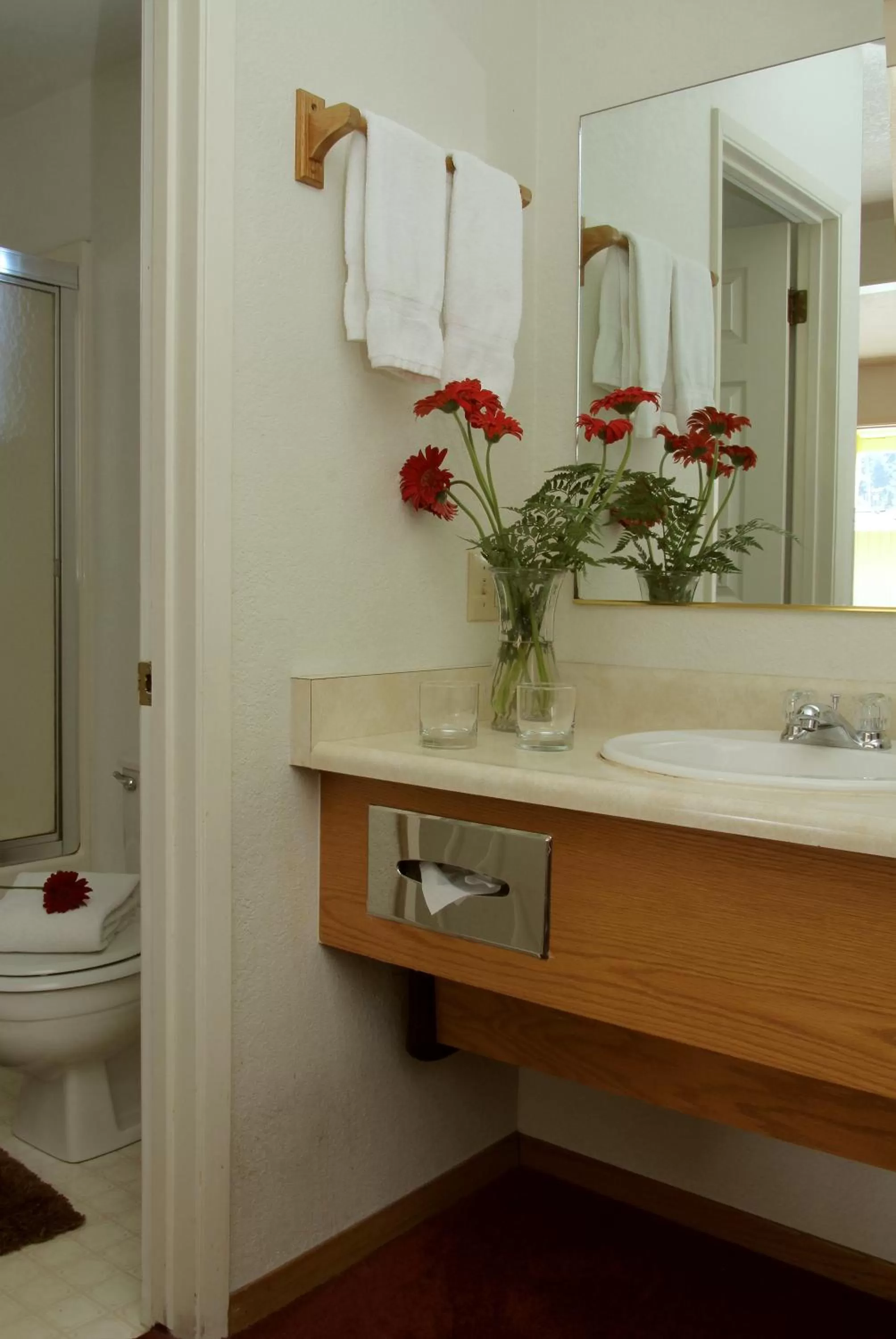 Bathroom in Redwood Suites