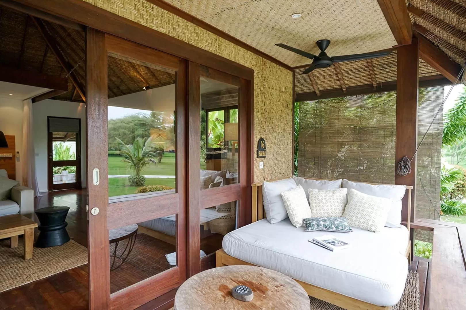 Balcony/Terrace, Bed in Pondok Santi Estate