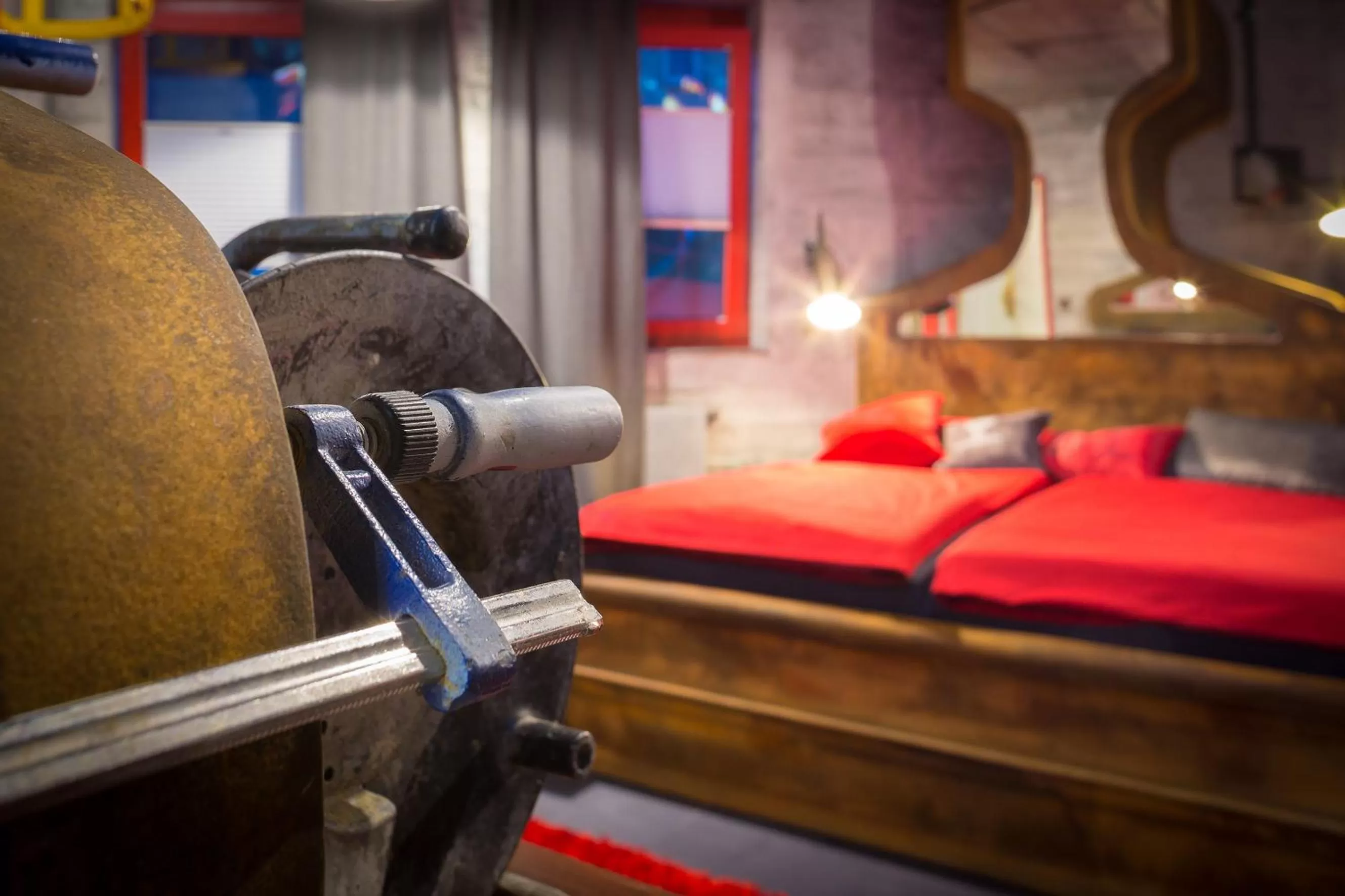 Decorative detail, Bed in Hotel Kongress