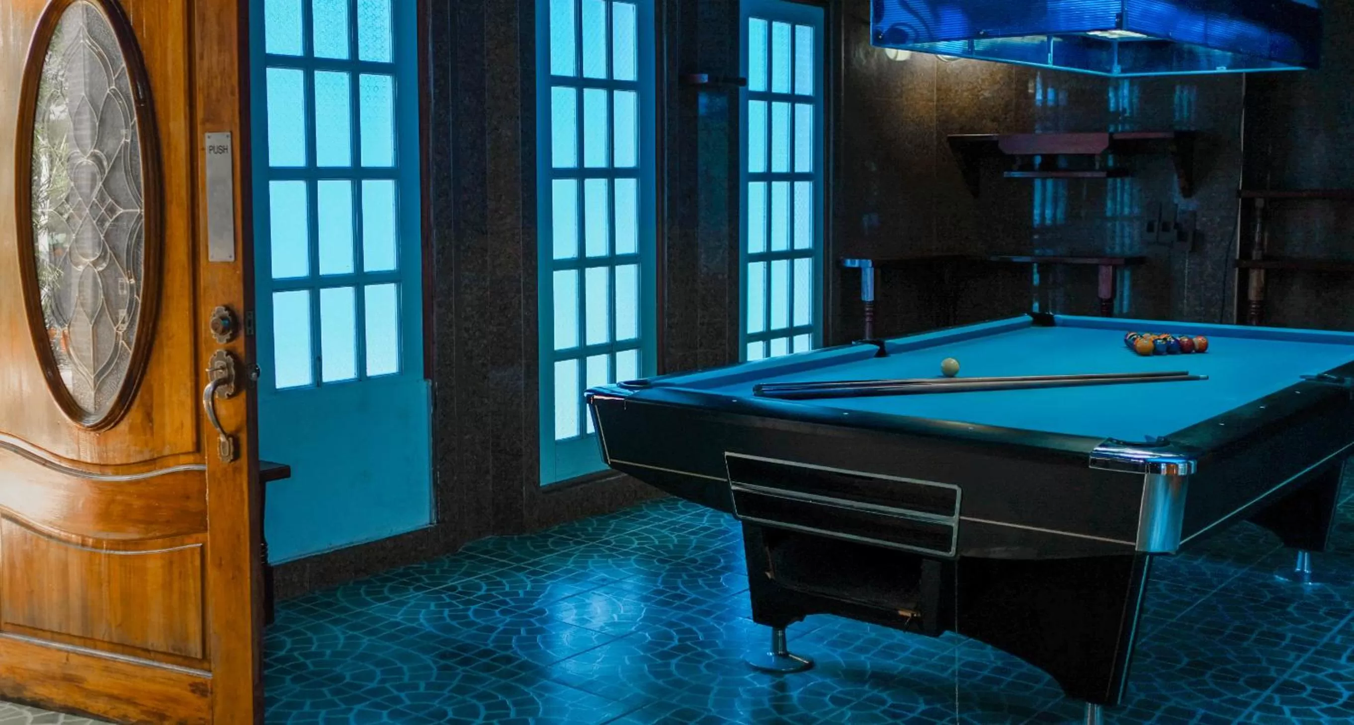 Billiard in Deep Forest Garden Hotel