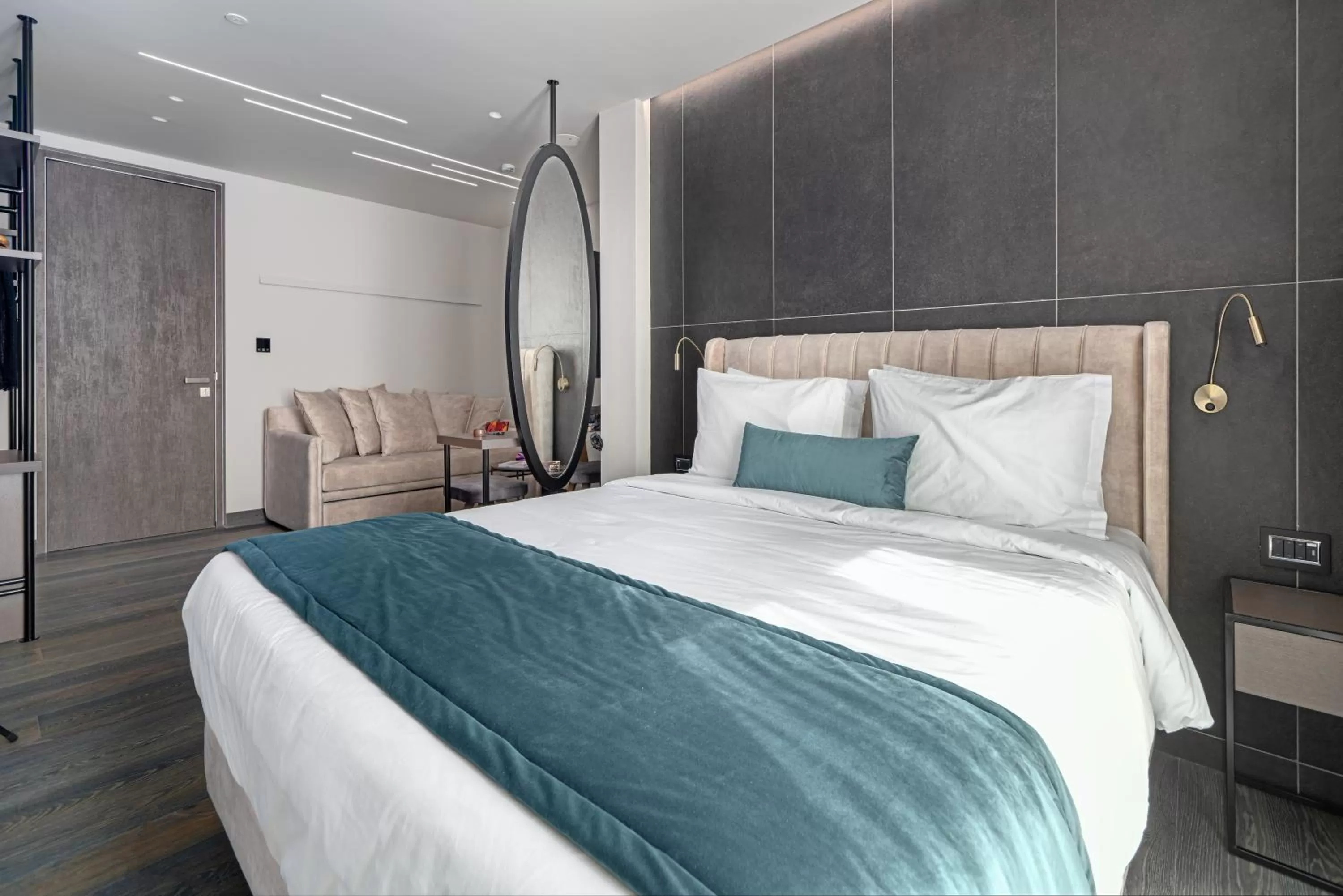 Bed in Hellenic Vibes Smart Hotel