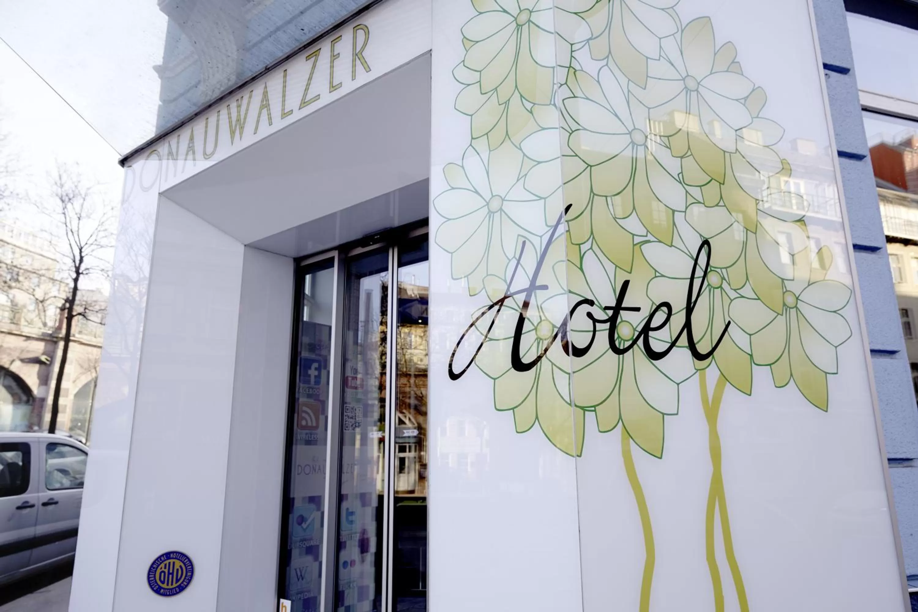 Facade/entrance in BoutiqueHOTEL Donauwalzer