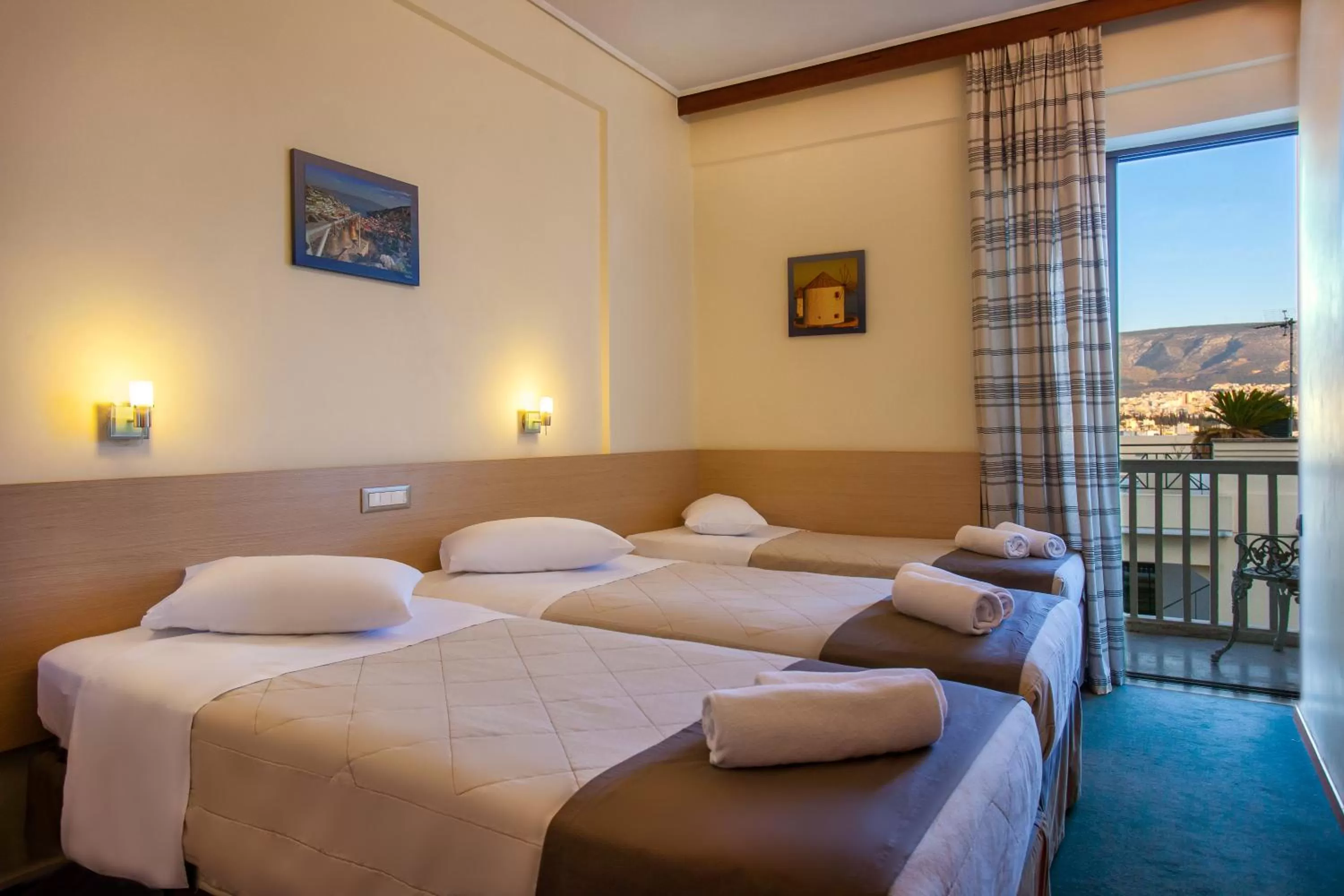 View (from property/room), Bed in Acropolis View Hotel