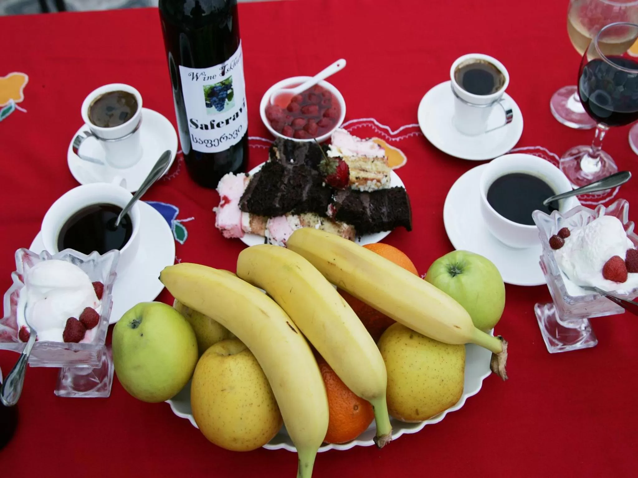 Alcoholic drinks in Hotel Tskhumi