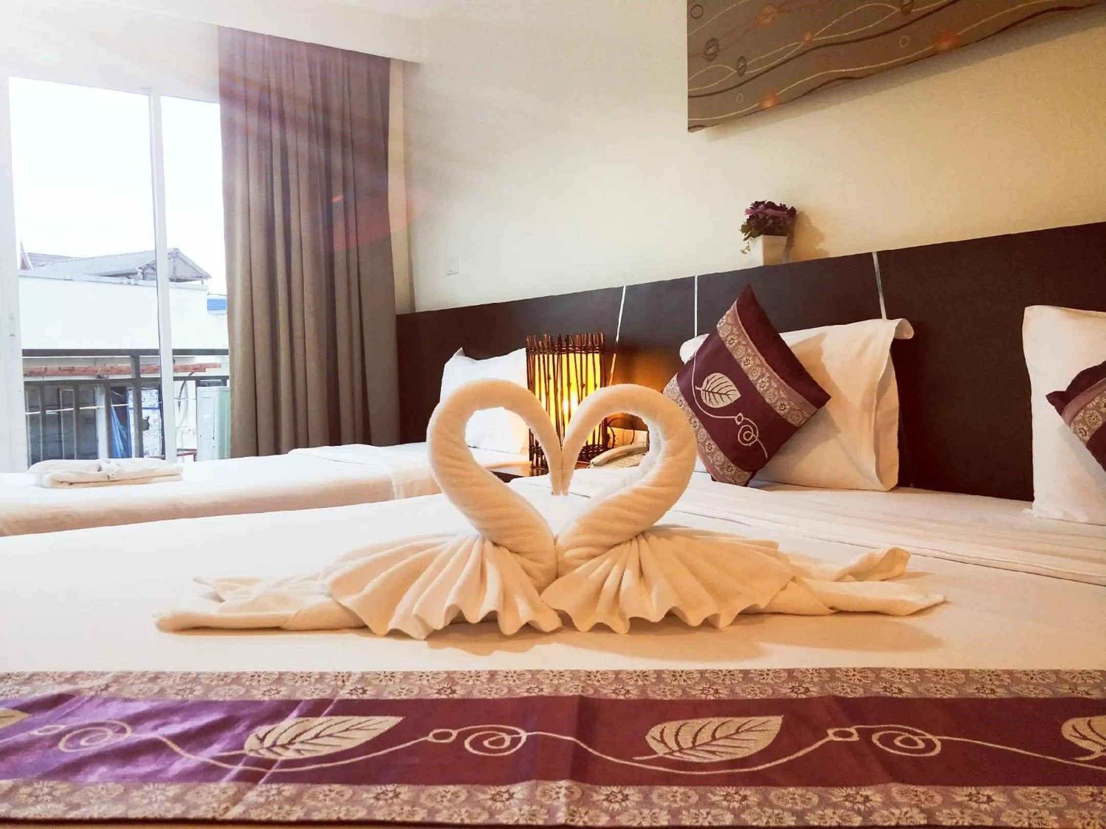 Bed in Pimrada Hotel