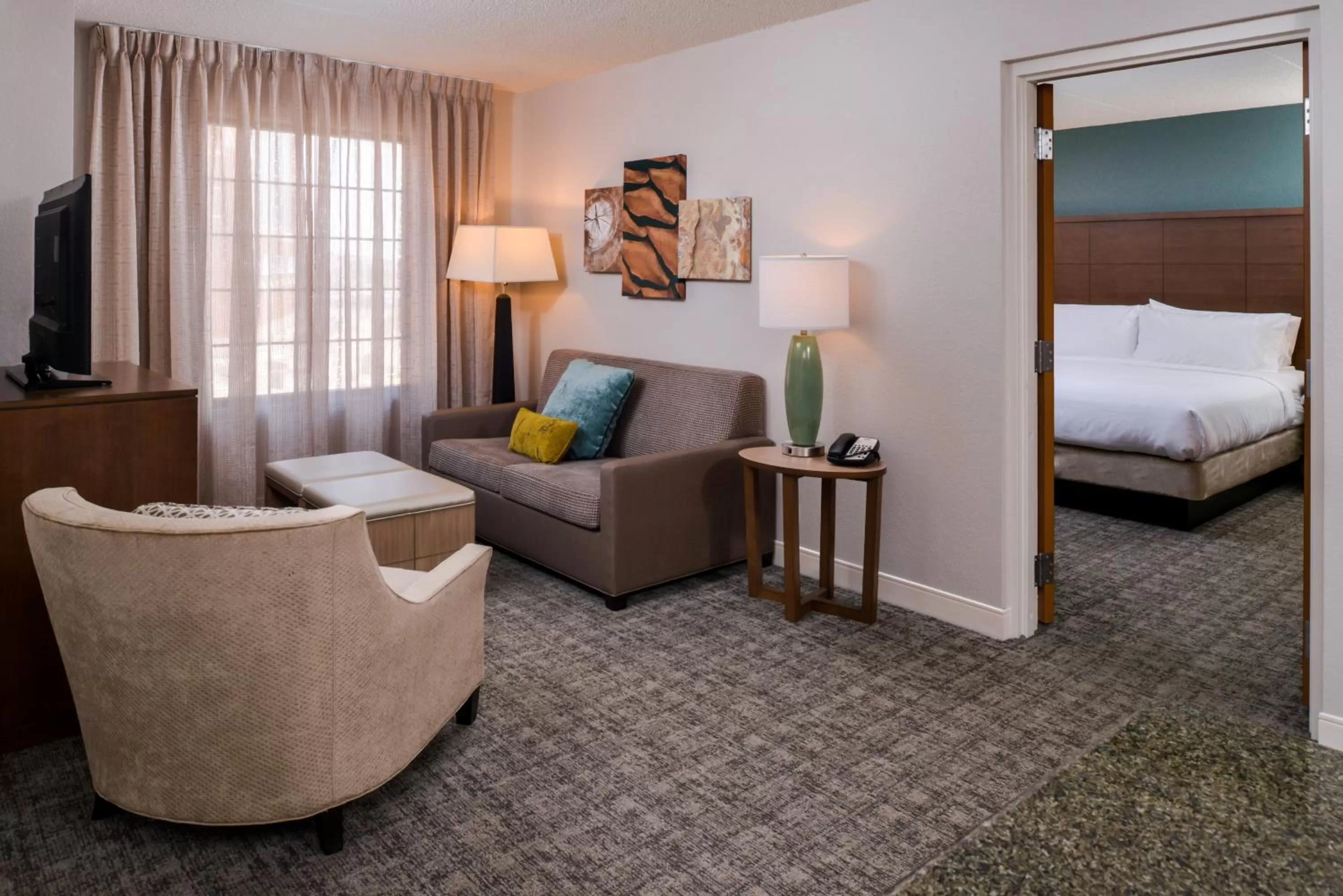 Photo of the whole room, Bed in Staybridge Suites Indianapolis Downtown-Convention Center by IHG
