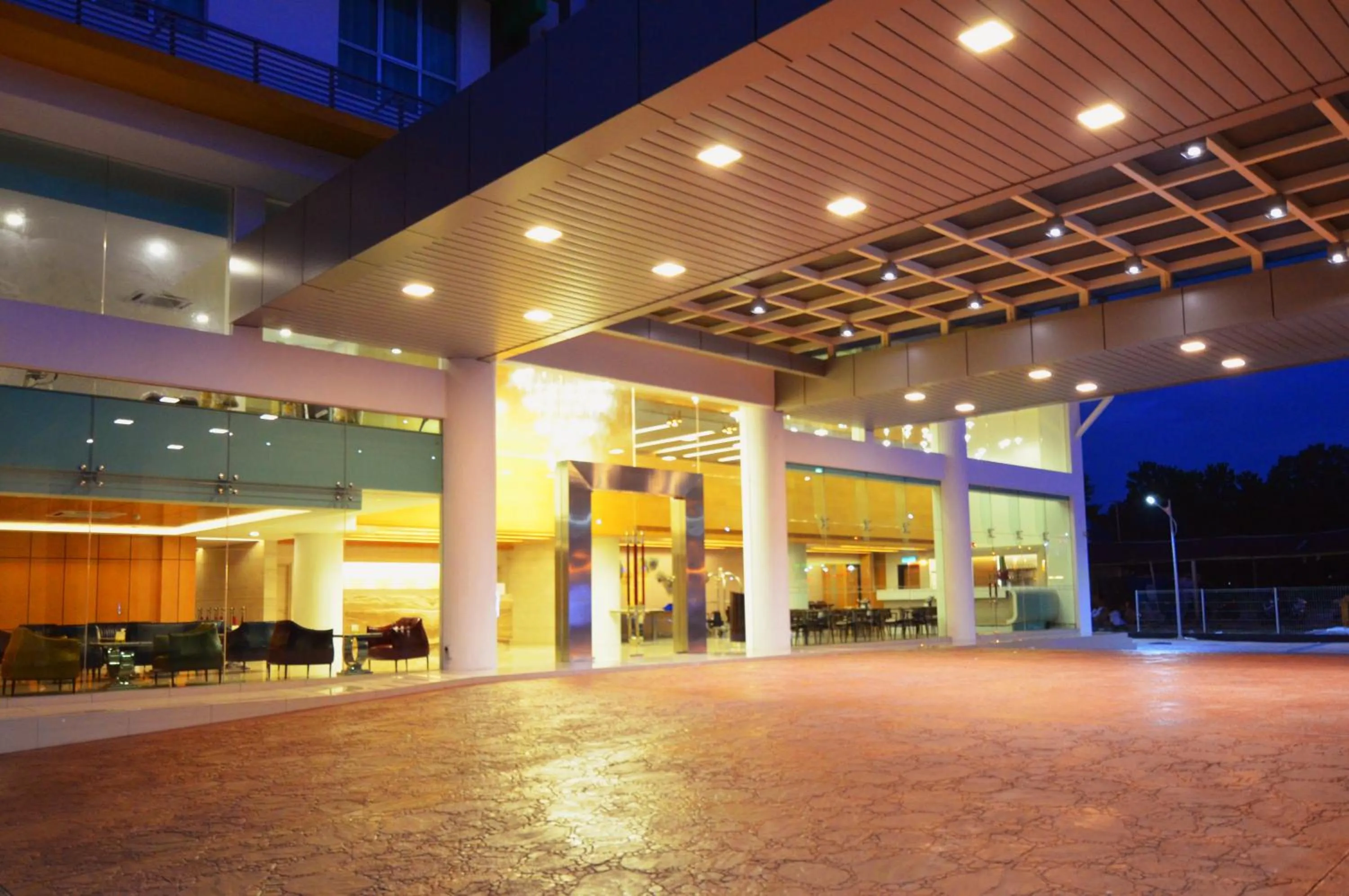 Facade/entrance in V8 Hotel Johor Bahru