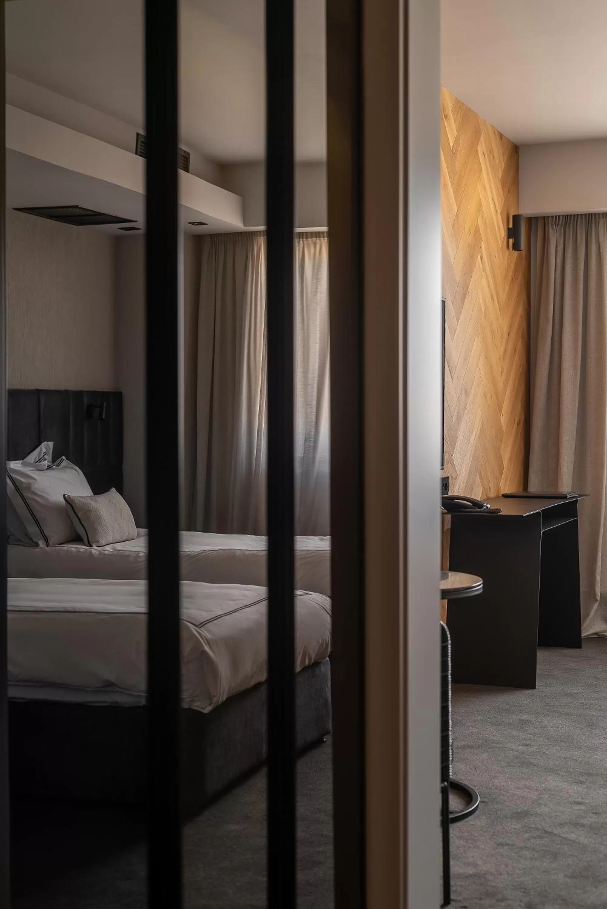 wardrobe, Bed in Hotel VEGA Sofia