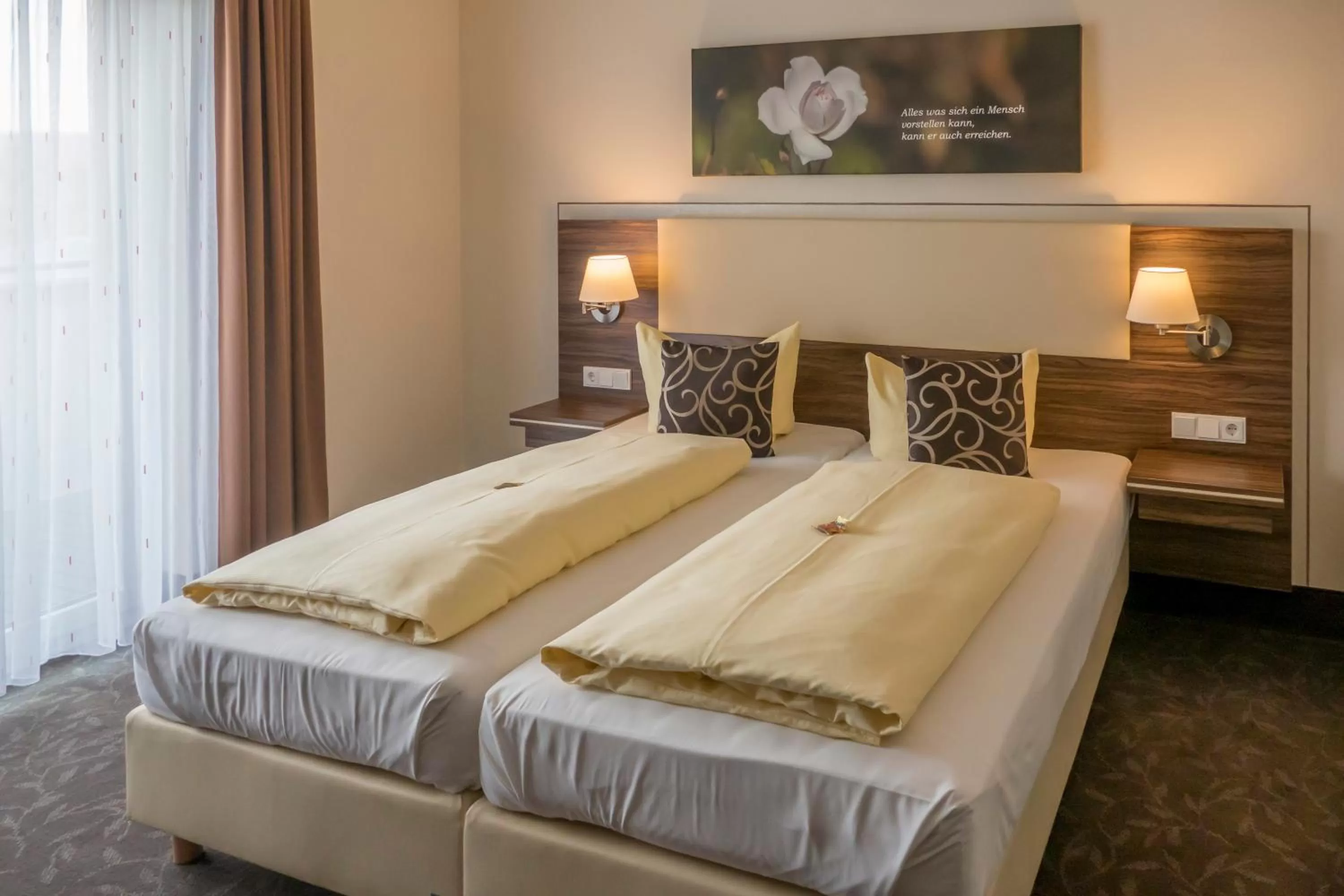 Photo of the whole room, Bed in Hotel Sonnengarten