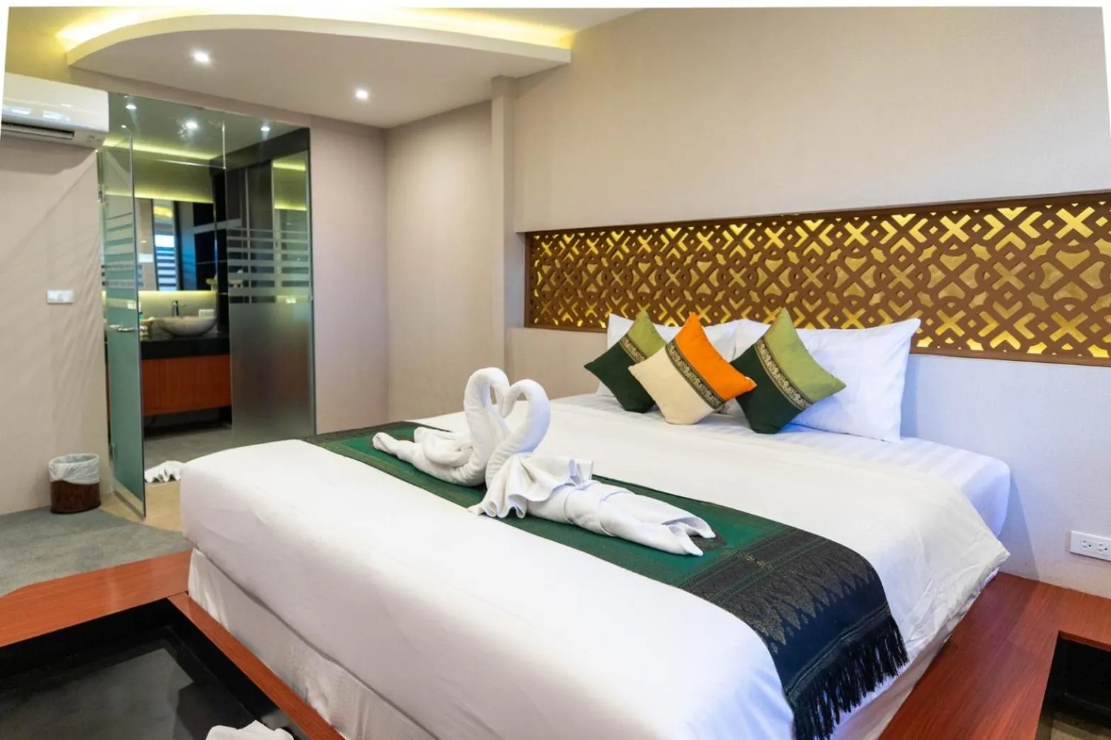 Bedroom, Bed in Royal Phawadee Village Patong - 2 Minutes walk to the beach