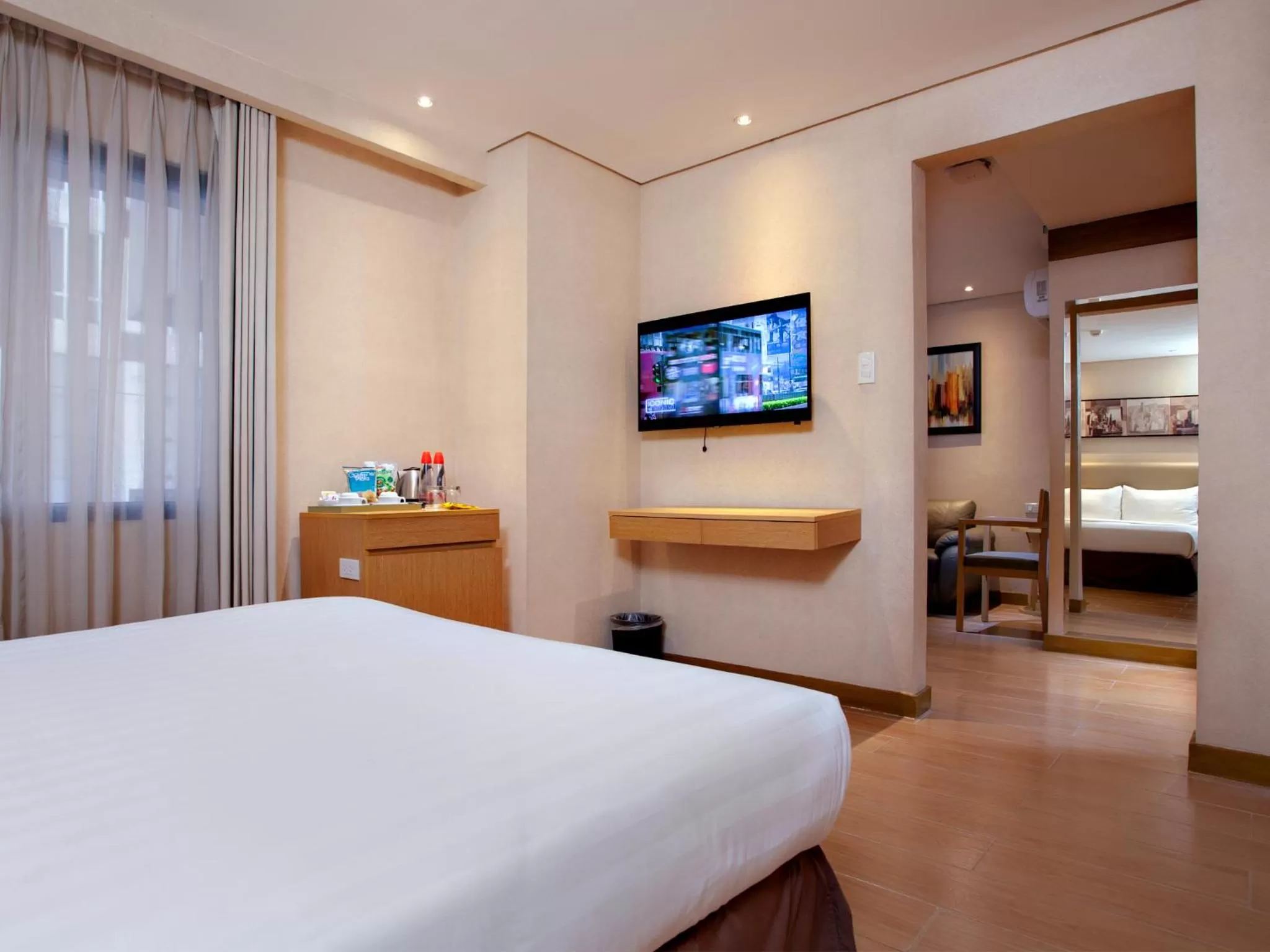 TV and multimedia, Bed in Jinjiang Inn - Ortigas