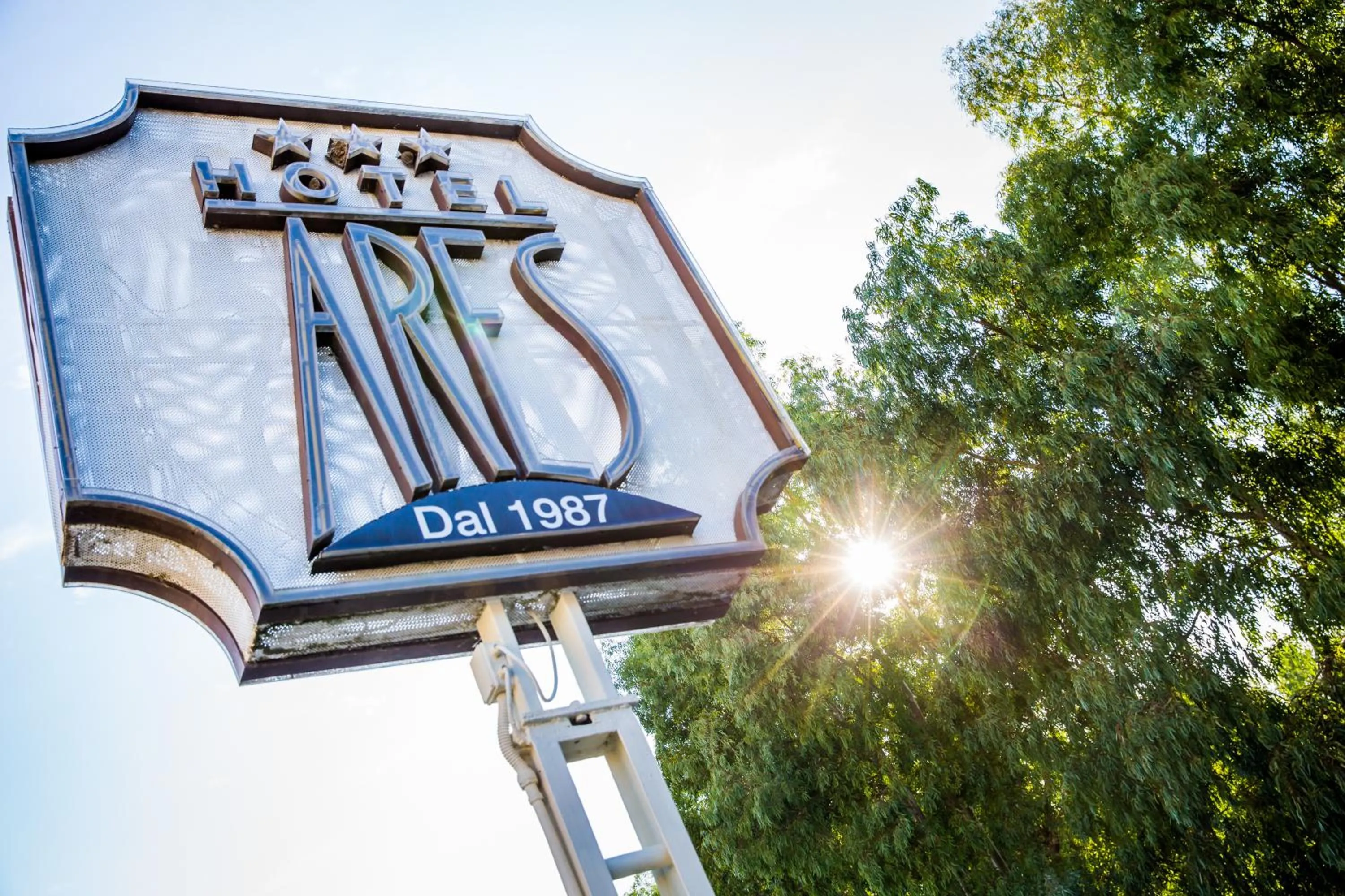 Facade/entrance in Hotel Ares