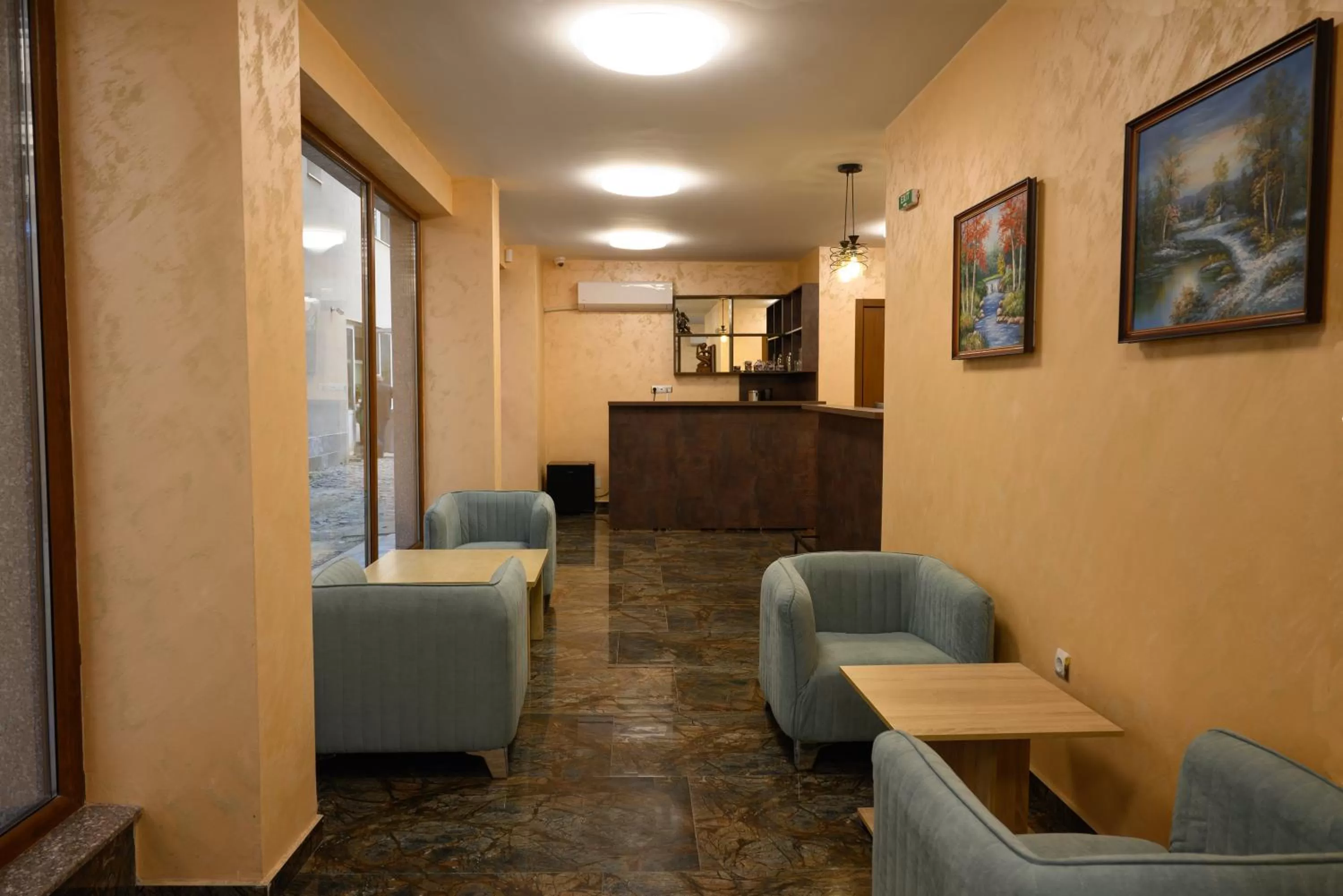 Lobby or reception in Hotel Leda