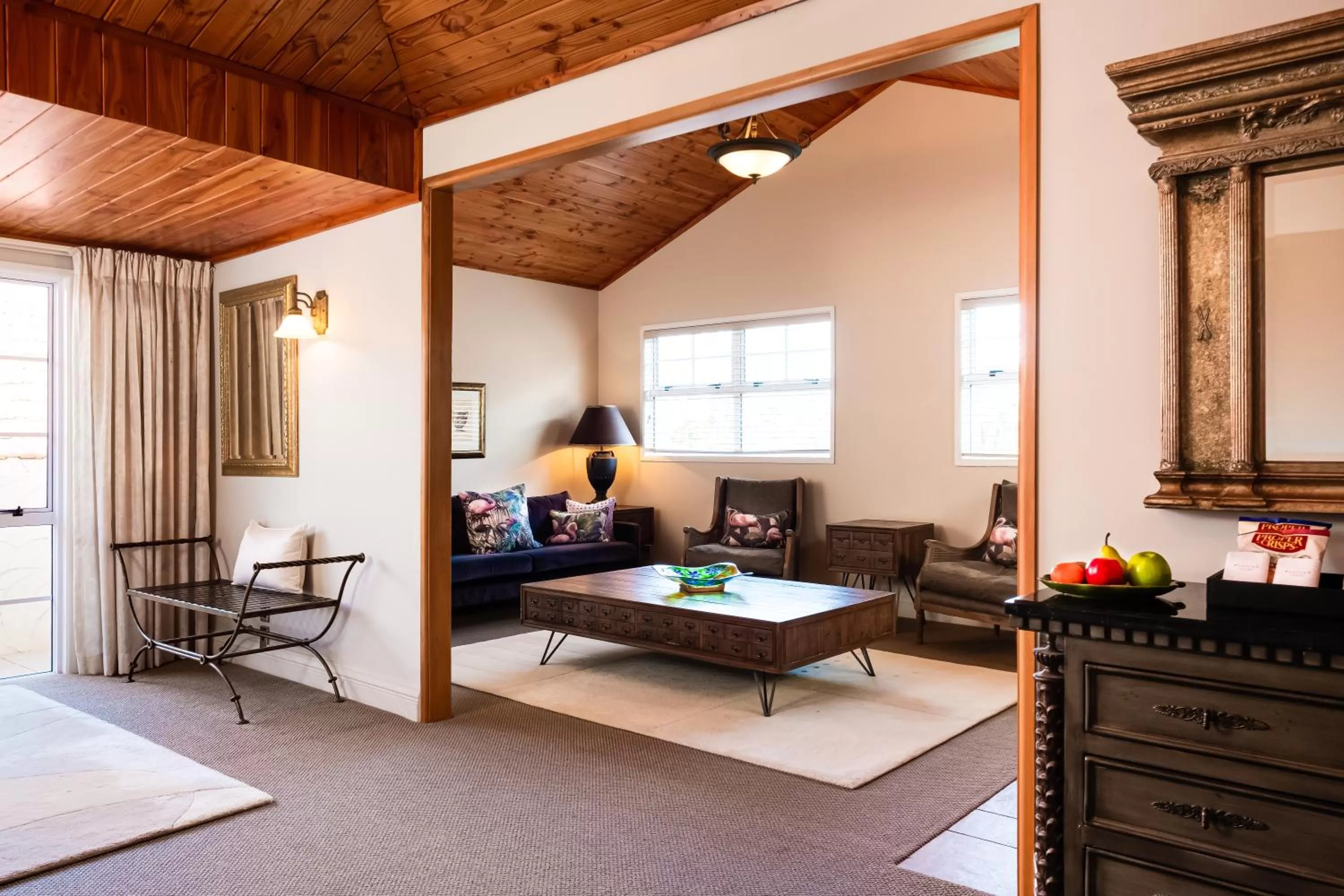 Seating area in On The Point - Lake Rotorua