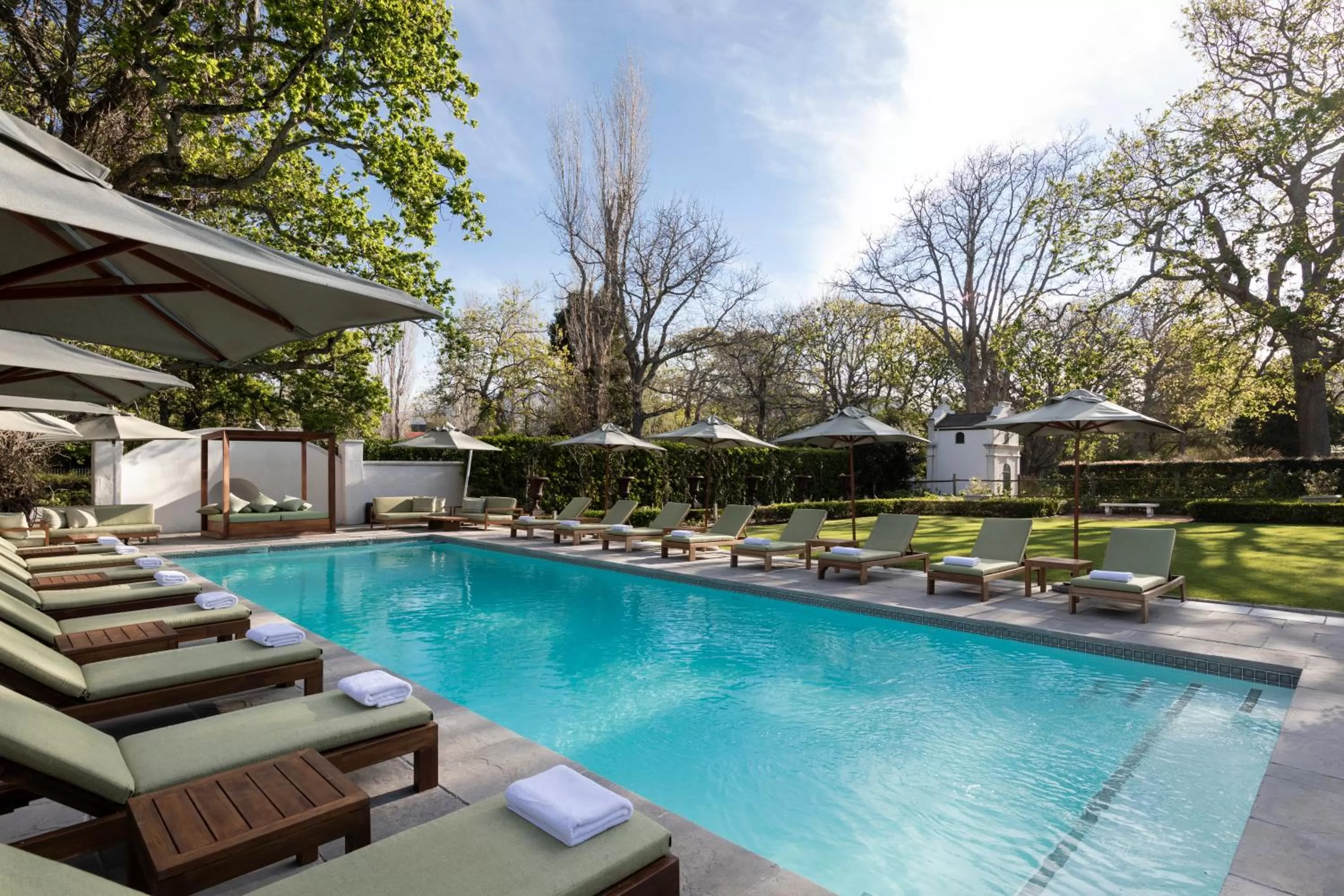 Pool view in The Alphen Boutique Hotel & Spa