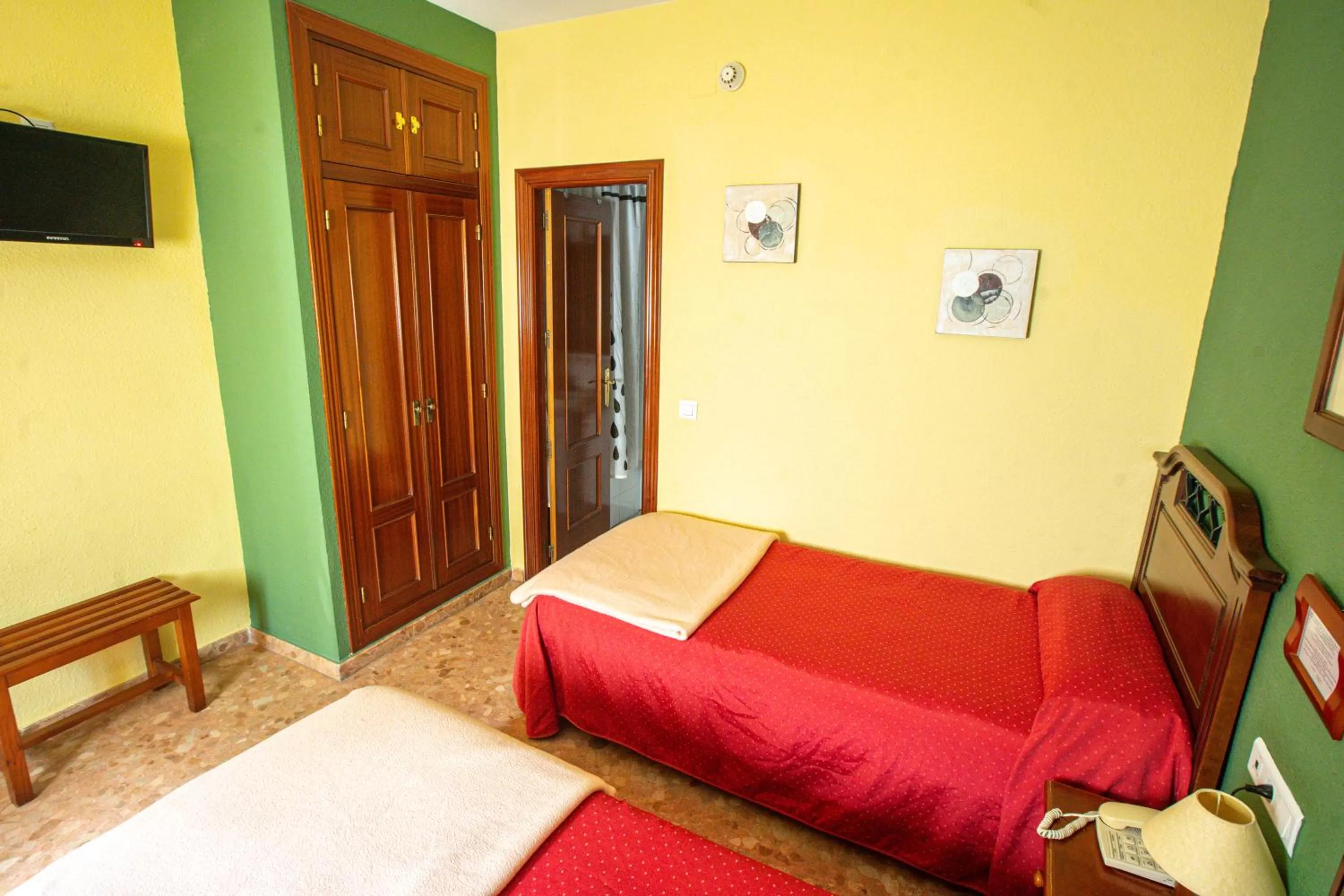 Decorative detail, Bed in Hotel Arunda II