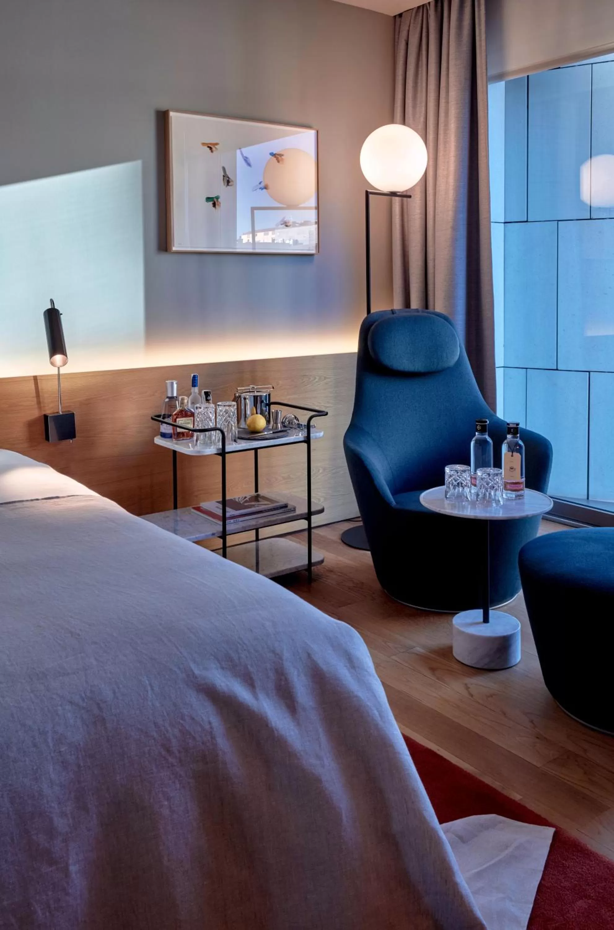 Seating area, Bed in Sir Victor Hotel, part of Sircle Collection