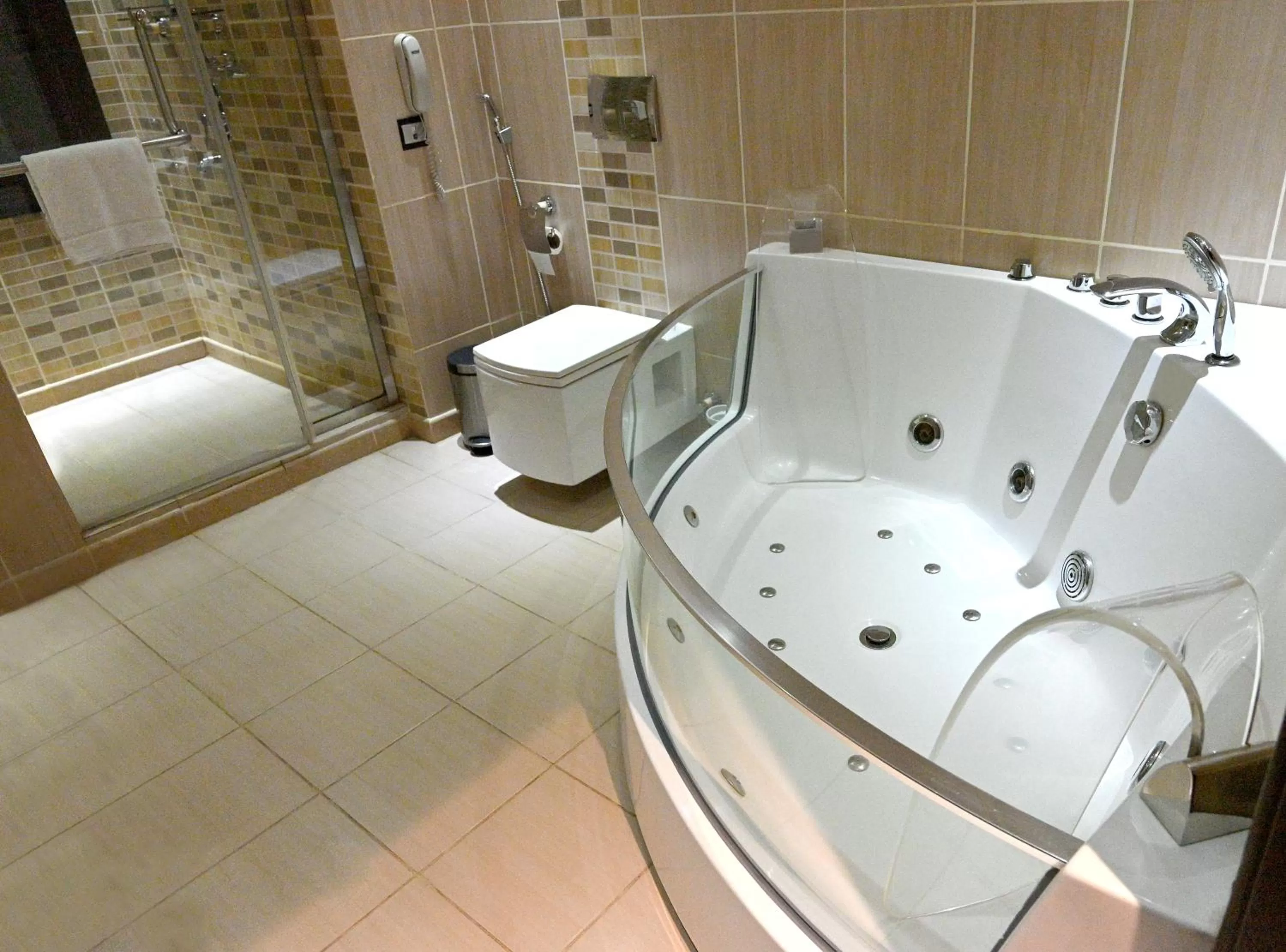 Bathroom in Q Suites Jeddah by EWA - Managed by HMH