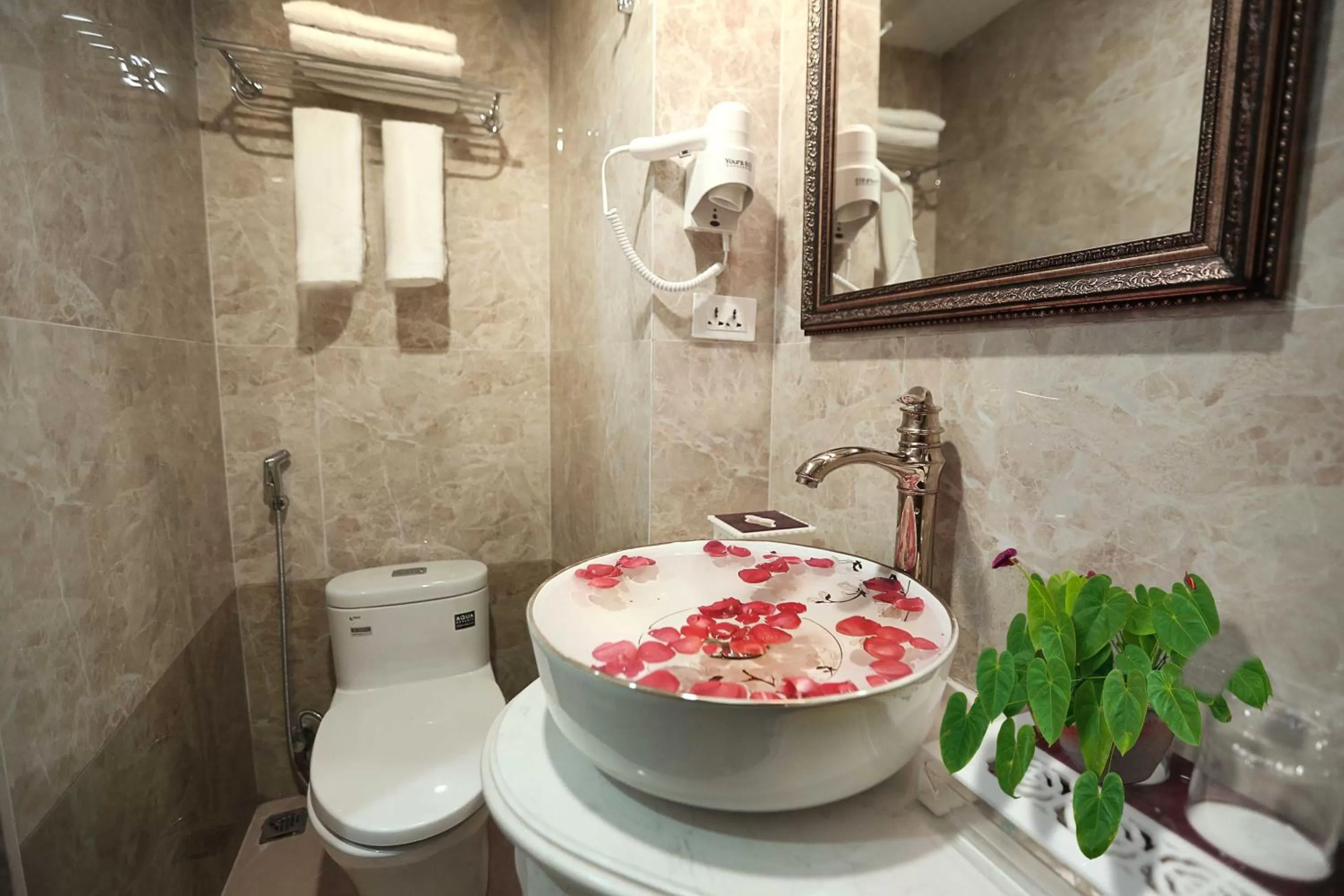 Toilet in Golden Sail Hotel & Spa