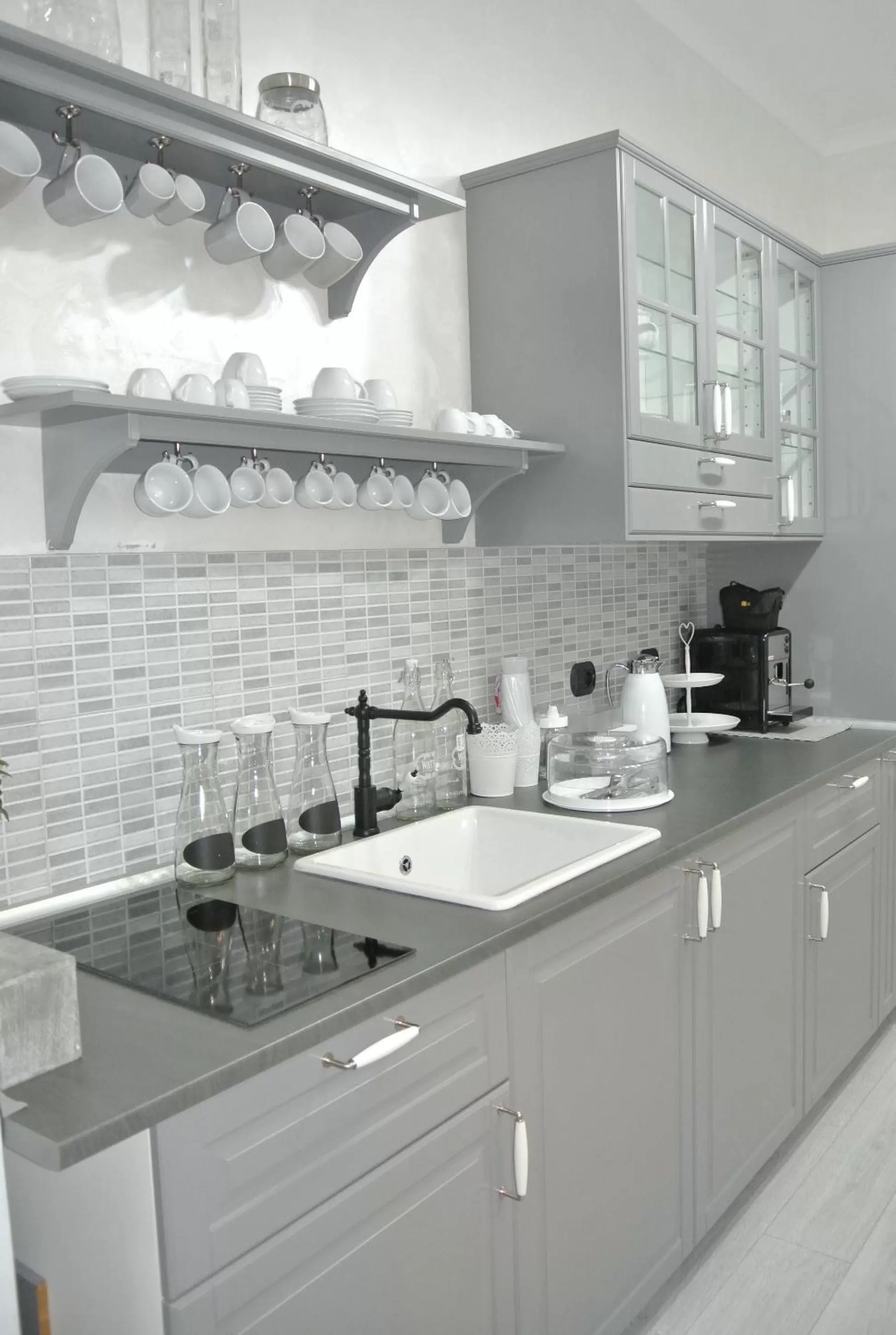 Kitchen or kitchenette in B&B Insula Urbis