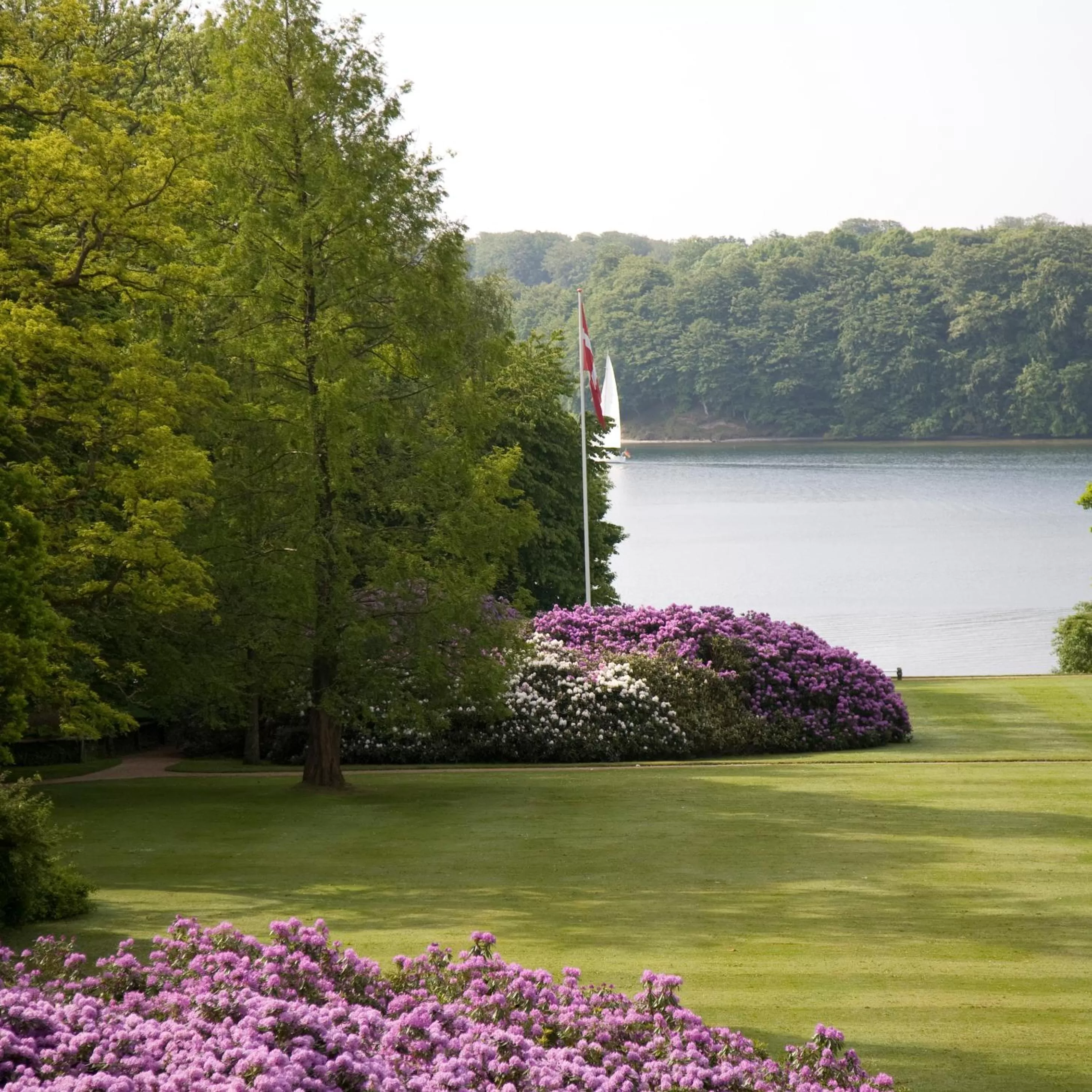Garden view in Hindsgavl Slot