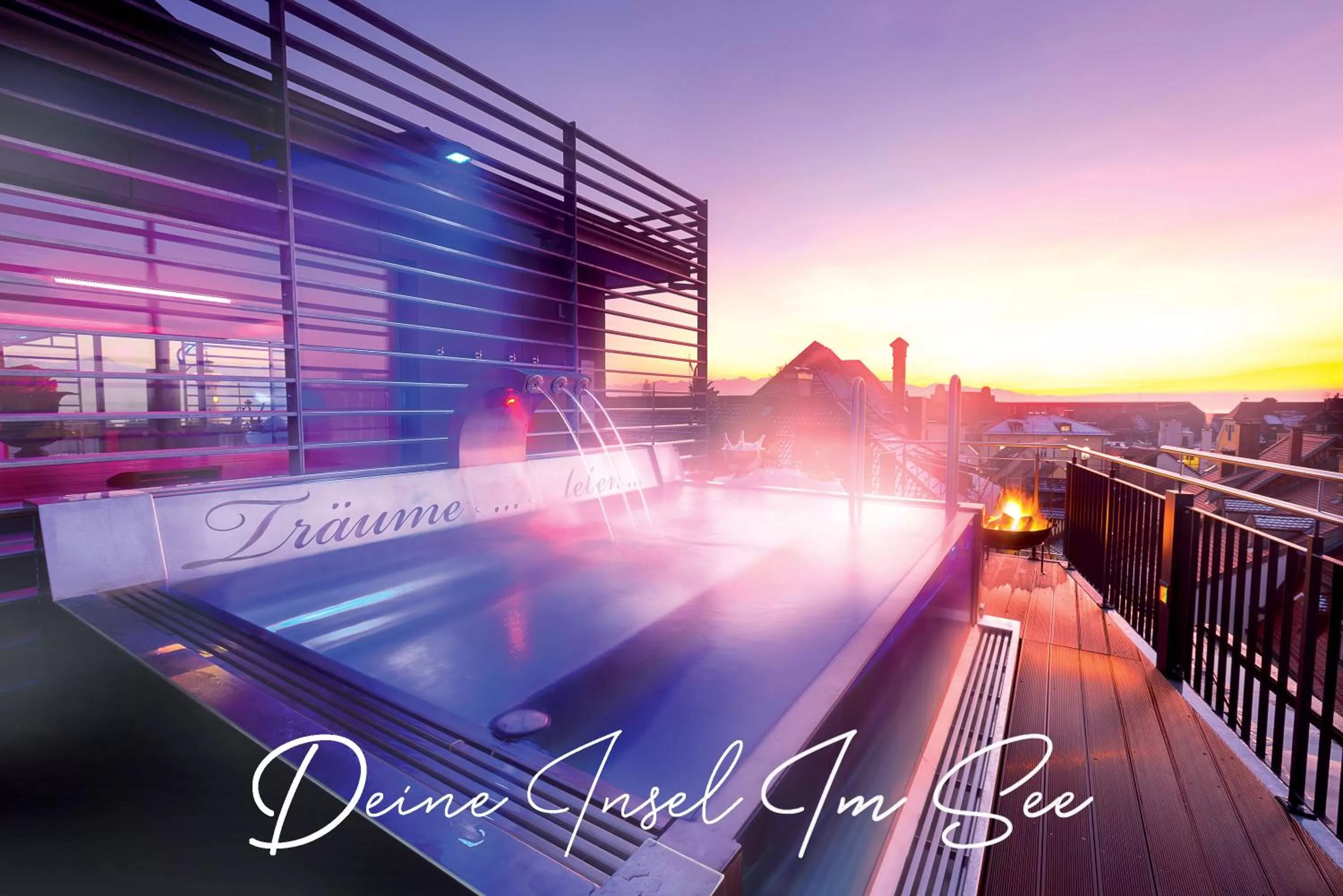 Hot Spring Bath in YachtHotel Helvetia Spa- und Wellnessdomizil