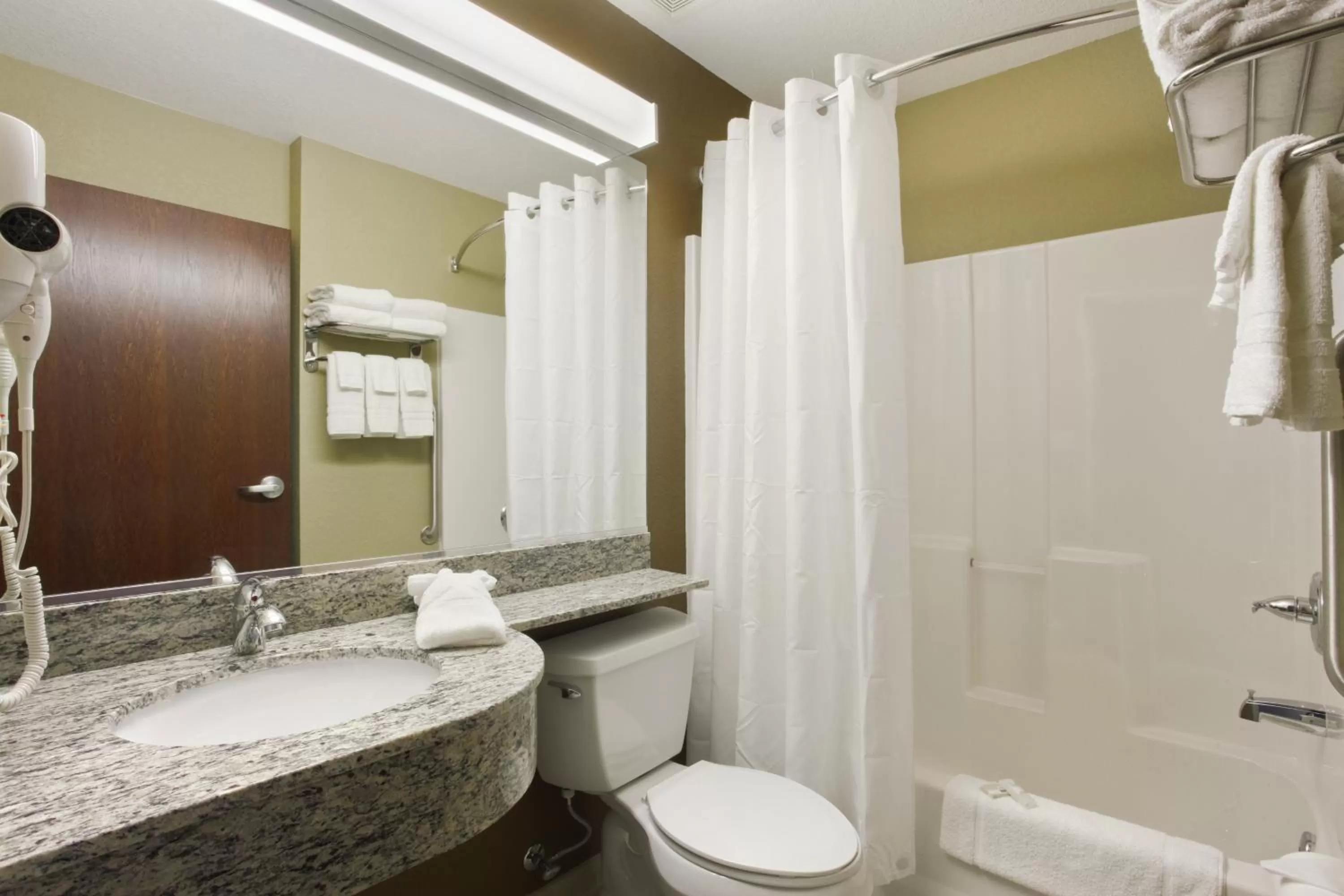 Shower in Microtel Inn & Suites by Wyndham Williston