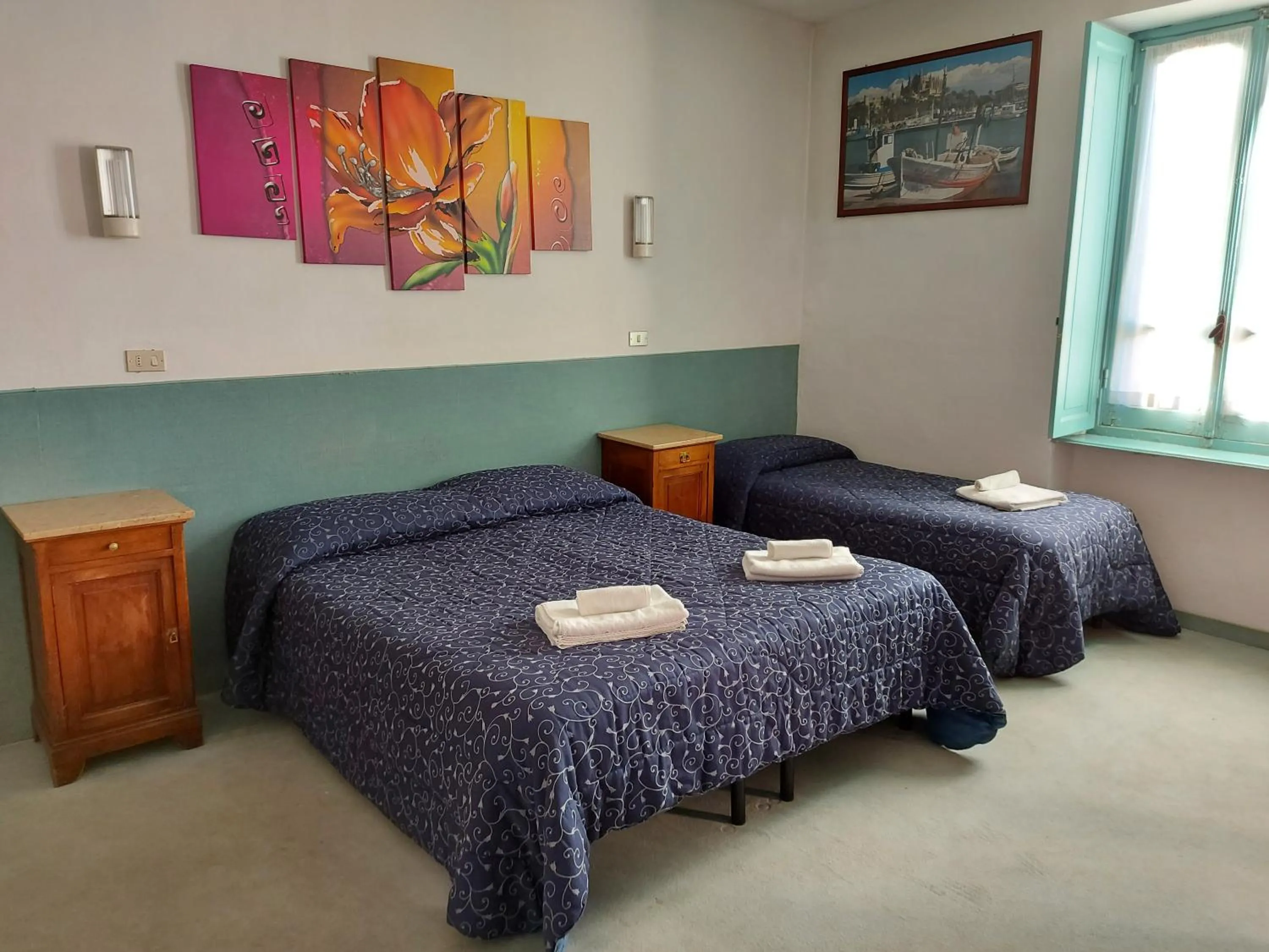 Bed in Hotel Sommeiller