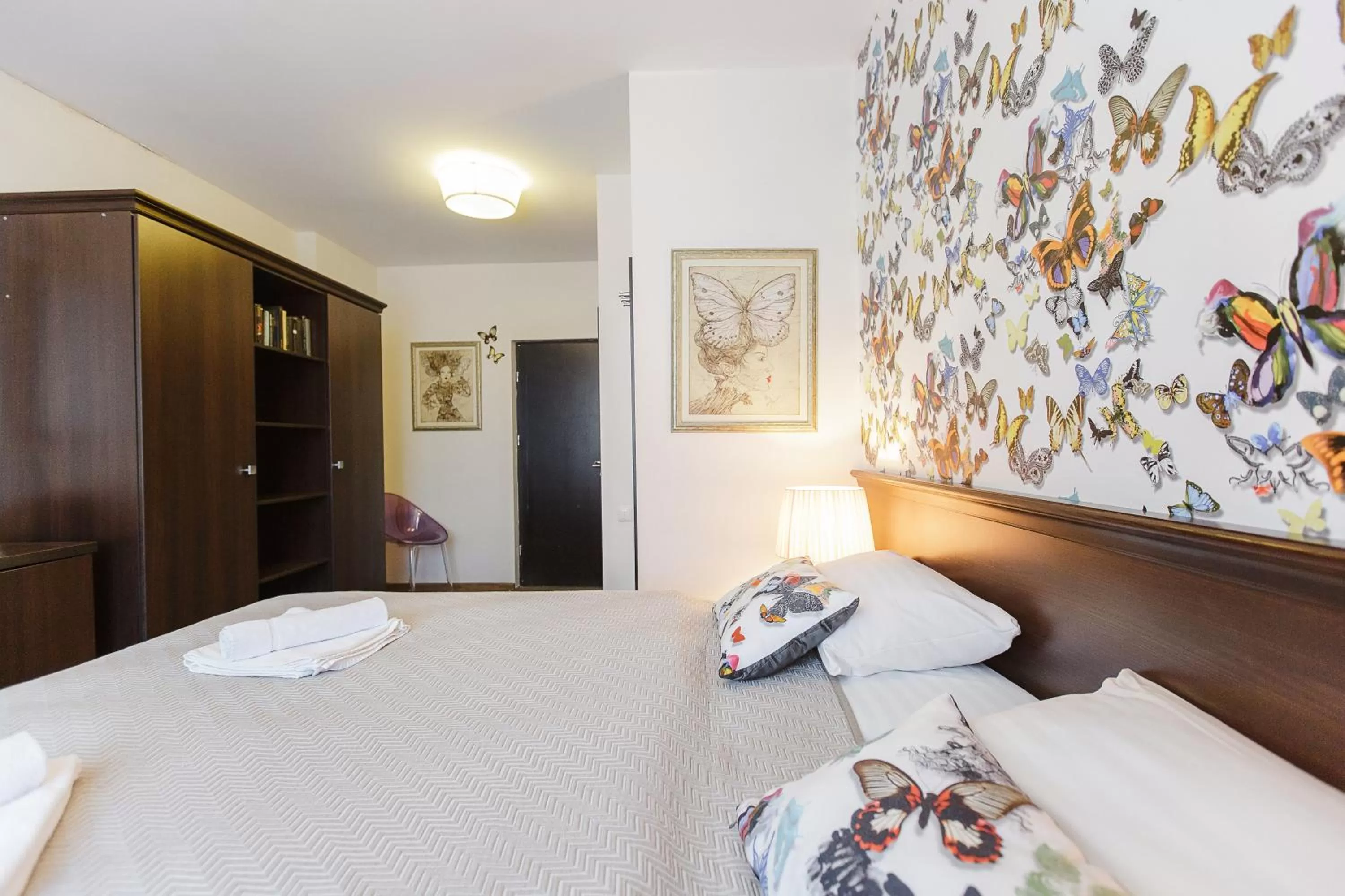 Bedroom, Bed in Old Town Hotel Bohema, Klaipėda